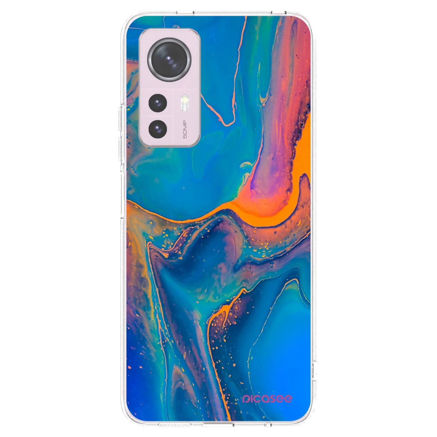 Picasee husă transparentă din silicon pentru Xiaomi 12 - Rainbow