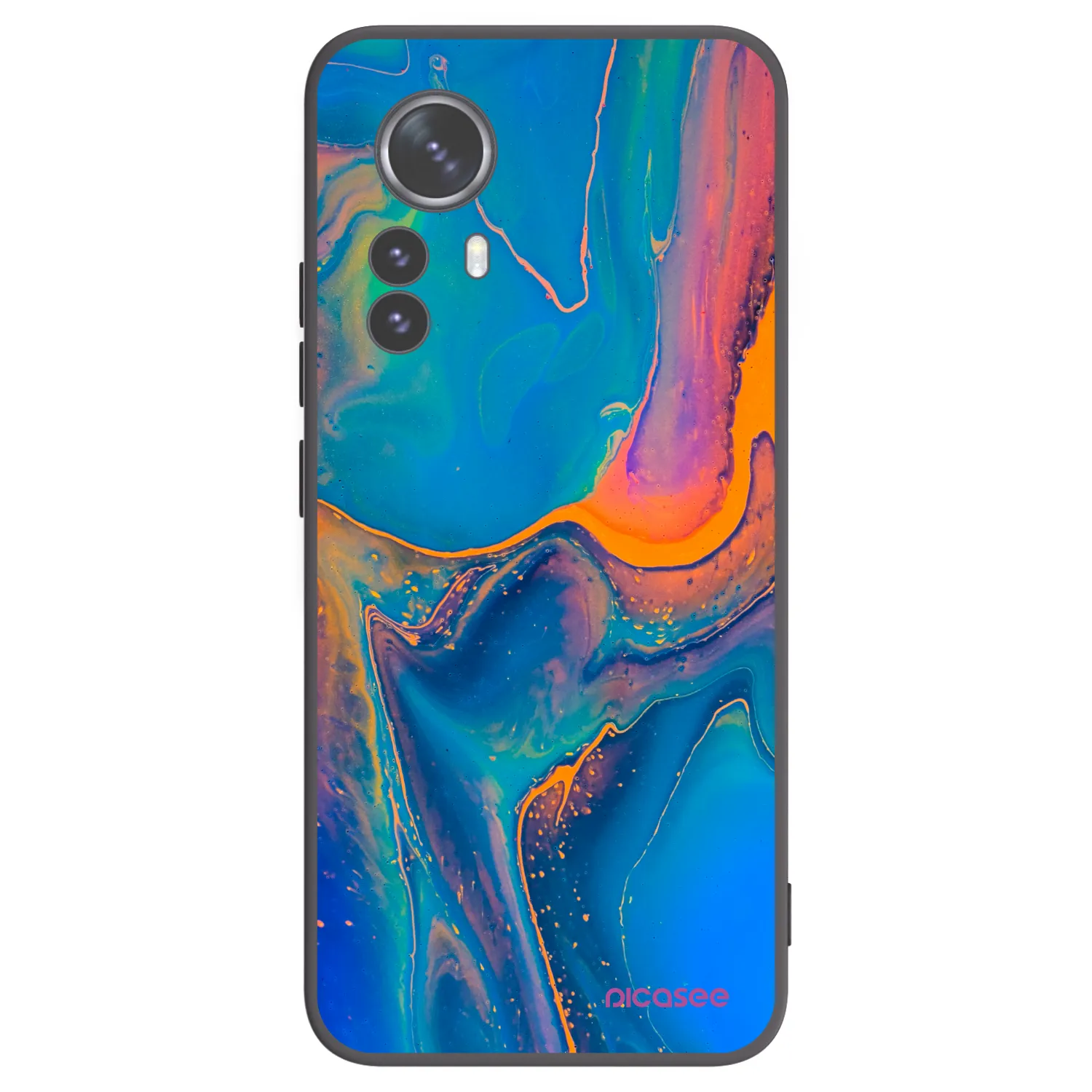 Picasee husă neagră din silicon pentru Xiaomi 12 Pro - Rainbow