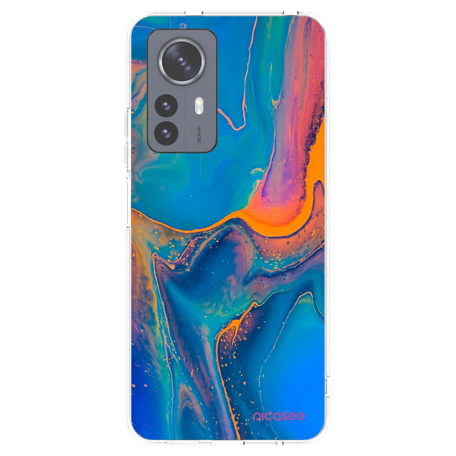 Picasee husă transparentă din silicon pentru Xiaomi 12 Pro - Rainbow