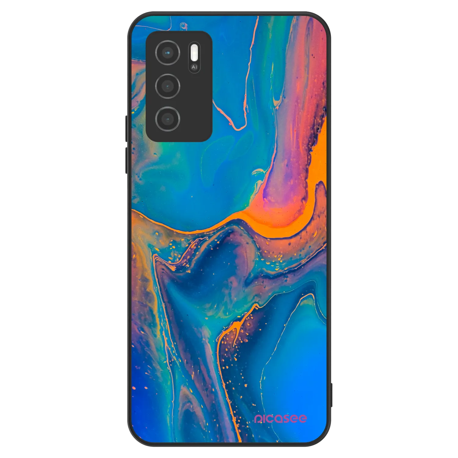 Picasee ULTIMATE CASE pentru OPPO A16s - Rainbow