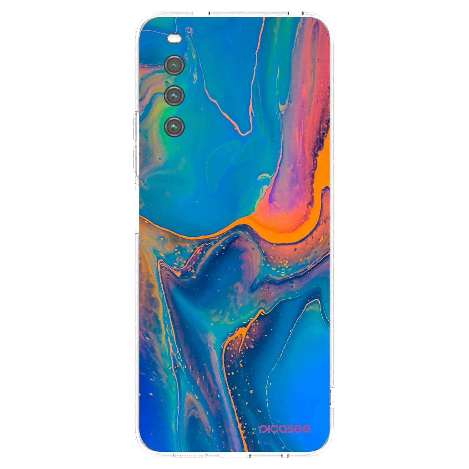 Picasee husă transparentă din silicon pentru Sony Xperia 10 IV 5G - Rainbow