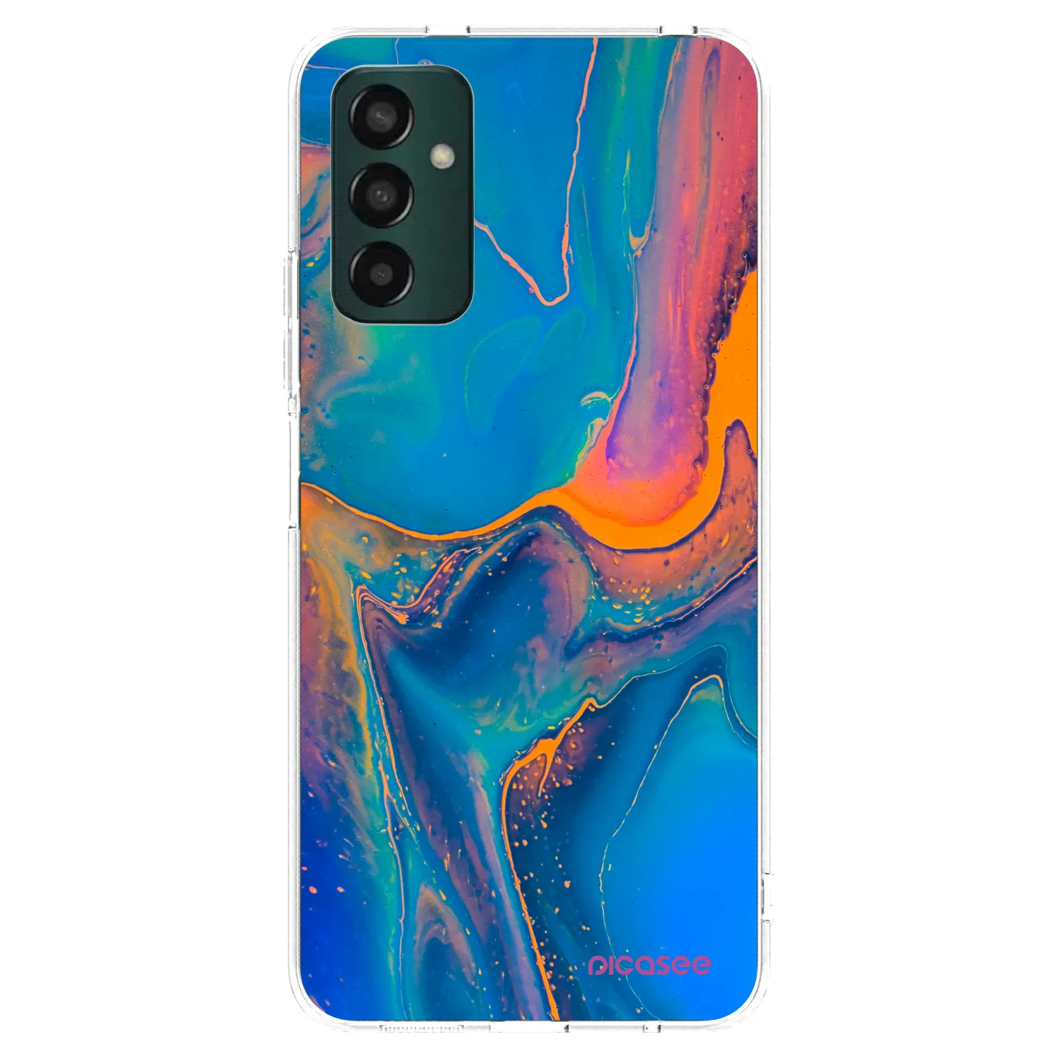 Picasee husă transparentă din silicon pentru Samsung Galaxy M13 M135F - Rainbow
