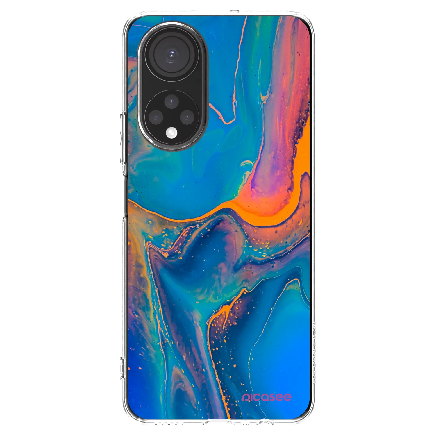 Picasee husă transparentă din silicon pentru Honor X7 - Rainbow