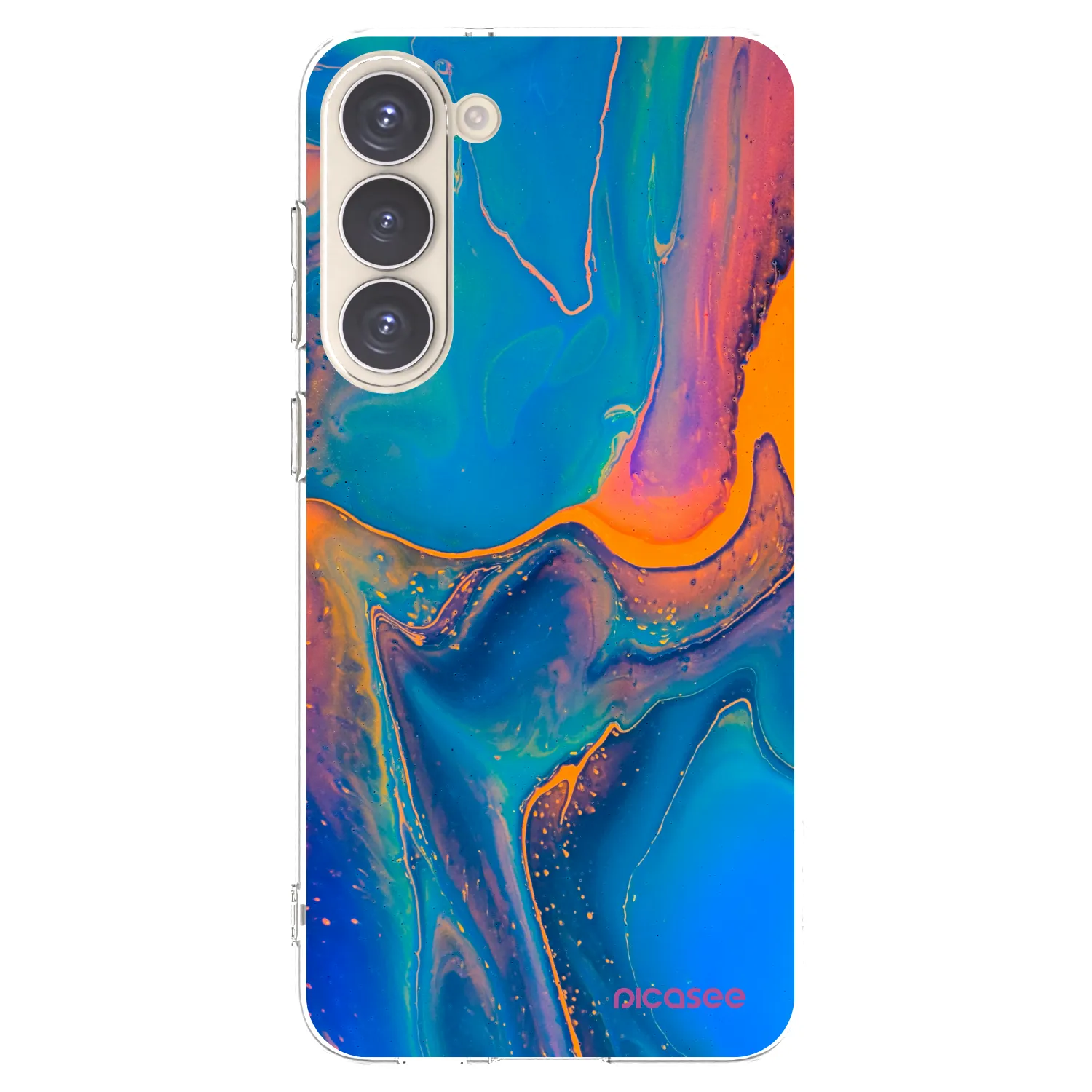 Picasee husă transparentă din silicon pentru Samsung Galaxy S23+ 5G - Rainbow