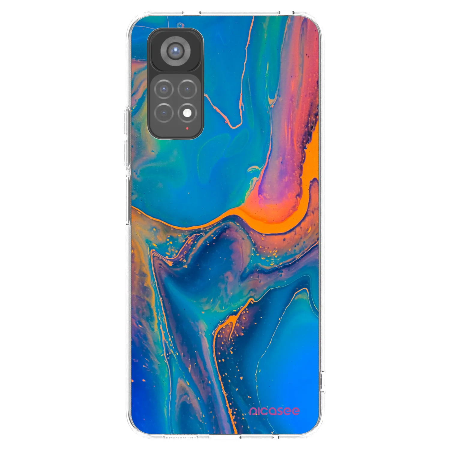 Picasee husă transparentă din silicon pentru Xiaomi Redmi Note 11S 5G - Rainbow