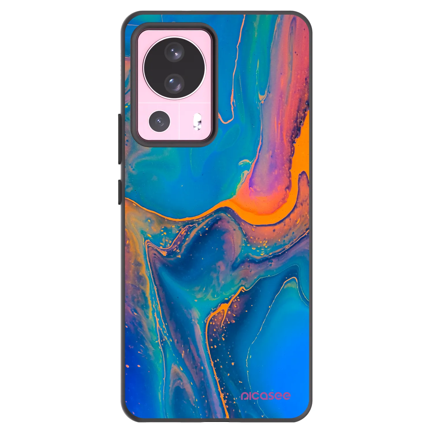 Picasee husă neagră din silicon pentru Xiaomi 13 Lite - Rainbow