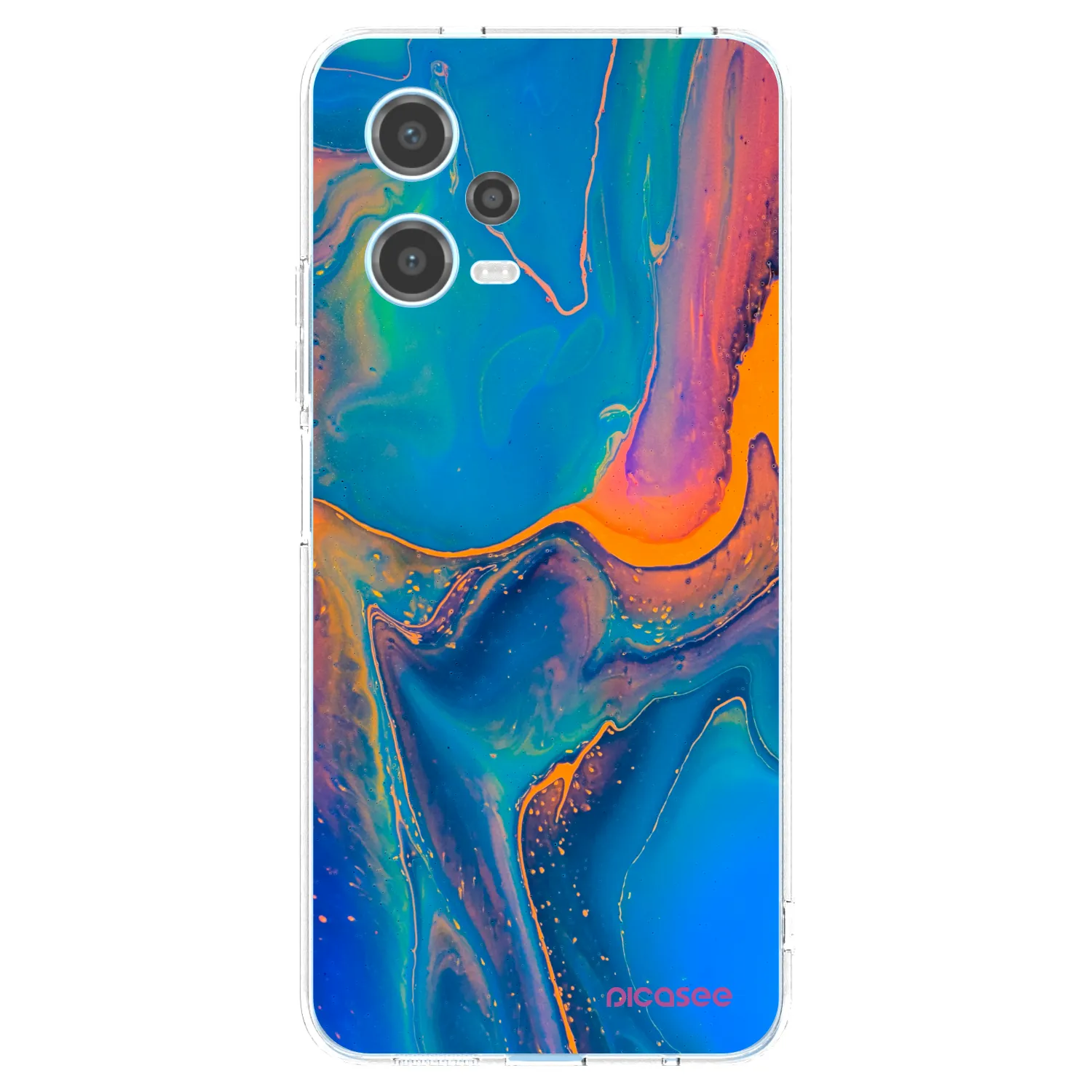 Picasee husă transparentă din silicon pentru Xiaomi Redmi Note 12 5G - Rainbow