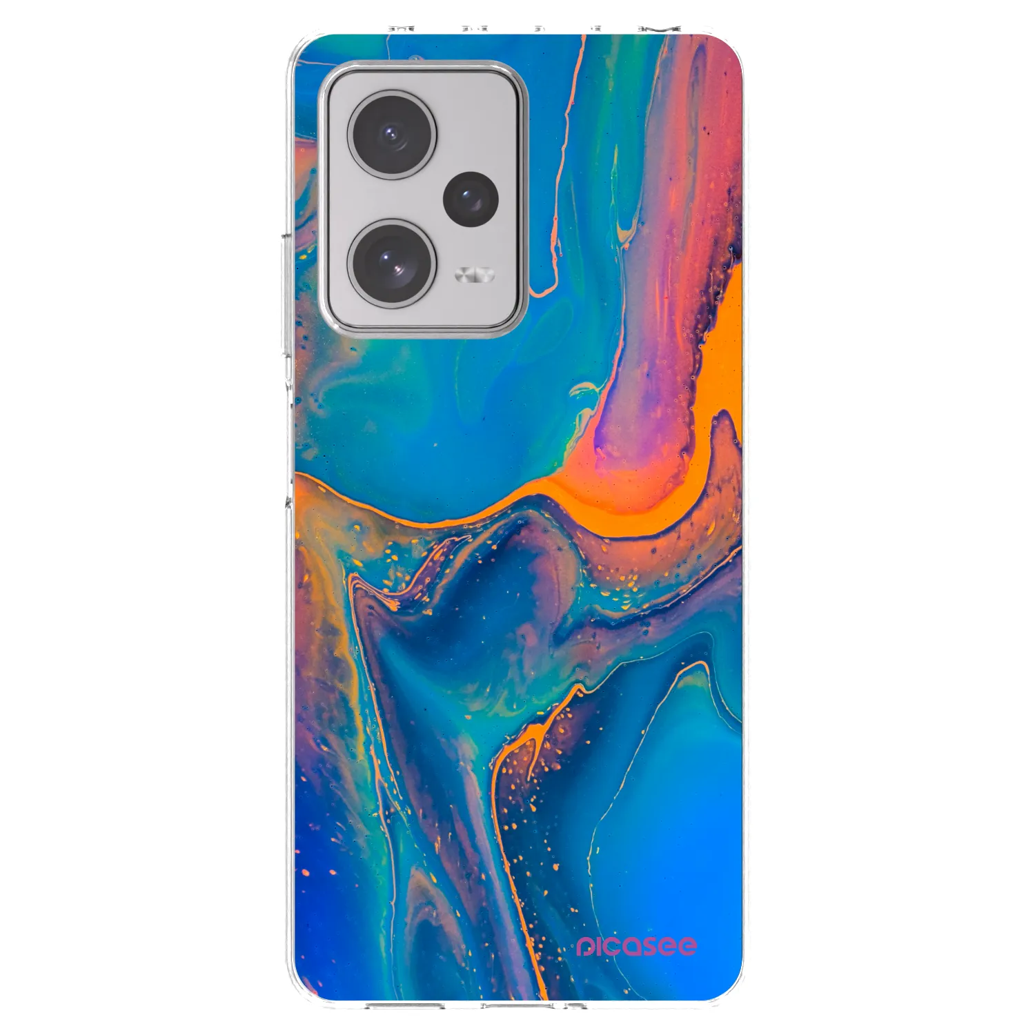 Picasee husă transparentă din silicon pentru Xiaomi Redmi Note 12 Pro+ 5G - Rainbow