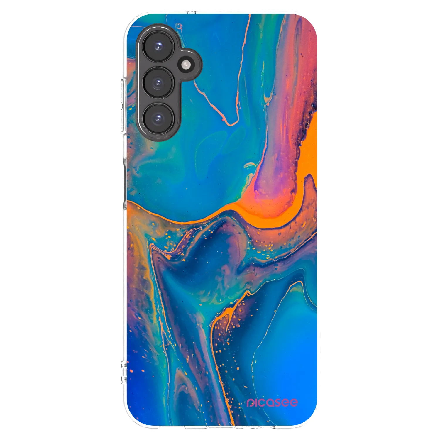 Picasee husă transparentă din silicon pentru Samsung Galaxy A14 4G A145R - Rainbow