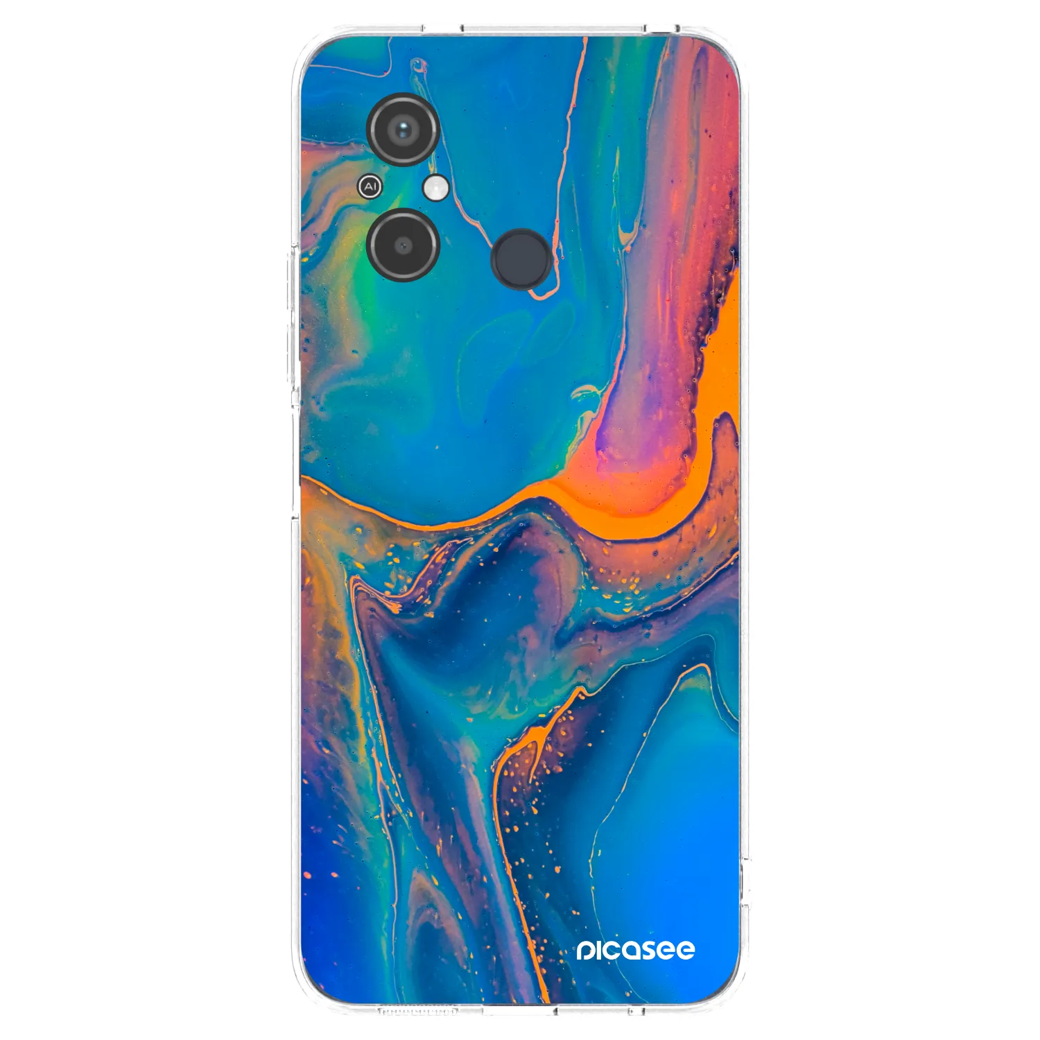 Picasee husă transparentă din silicon pentru Xiaomi Redmi 12C - Rainbow