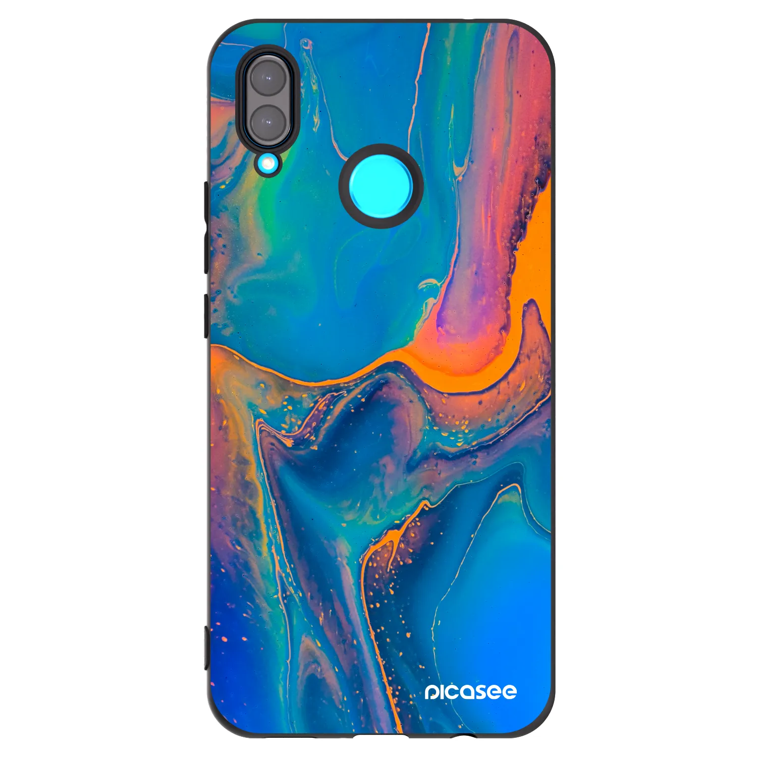 Picasee husă neagră din silicon pentru Huawei Nova 3 - Rainbow