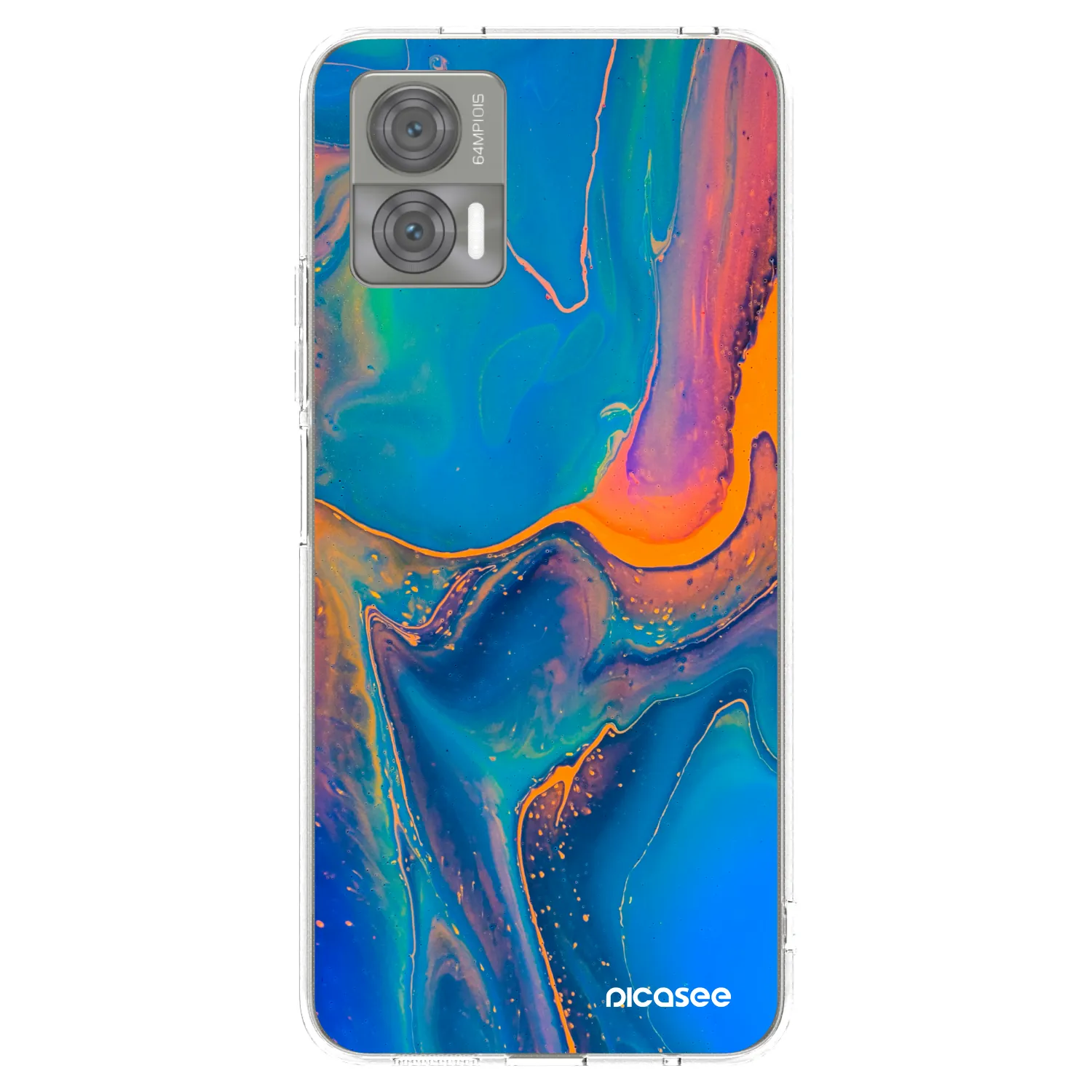 Picasee husă transparentă din silicon pentru Motorola Edge 30 Neo - Rainbow