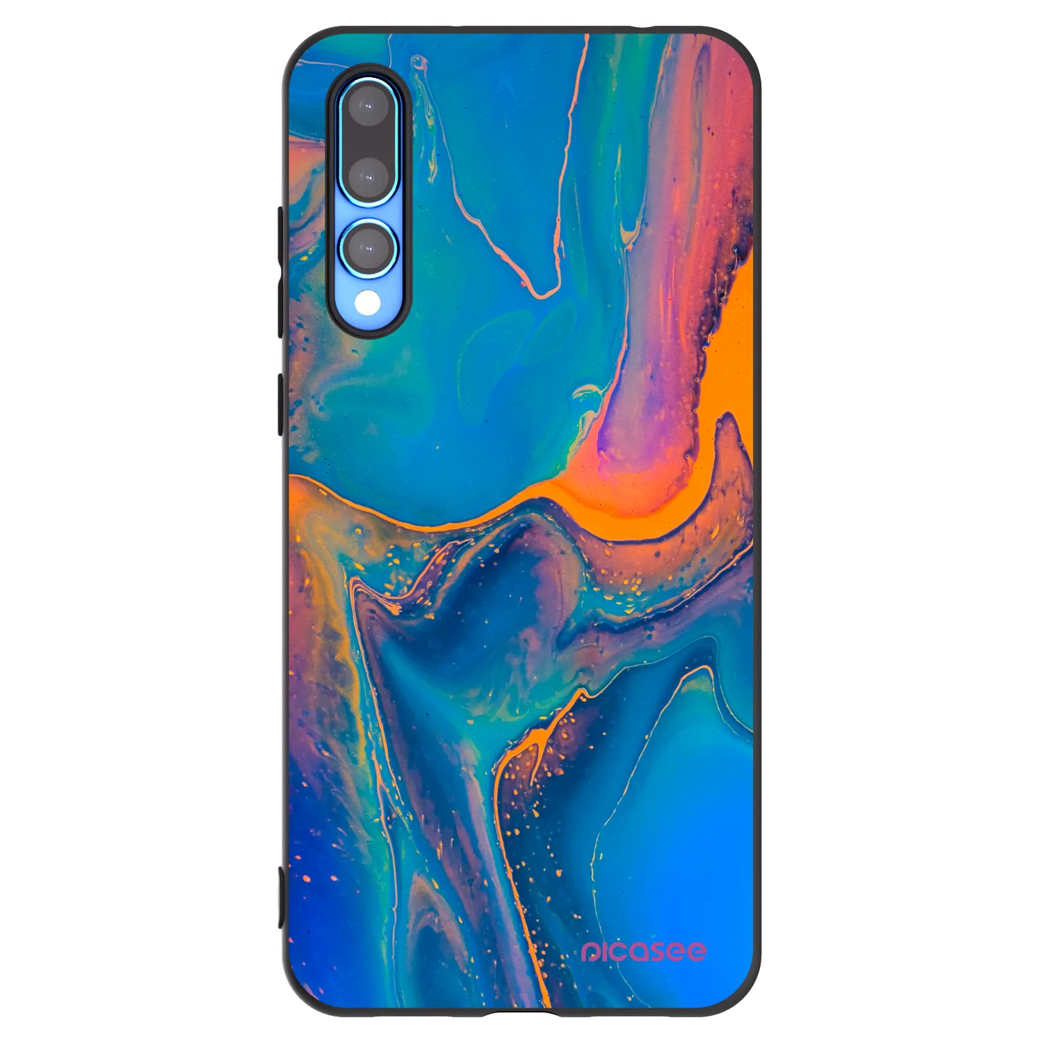 Picasee husă neagră din silicon pentru Huawei P20 Pro - Rainbow
