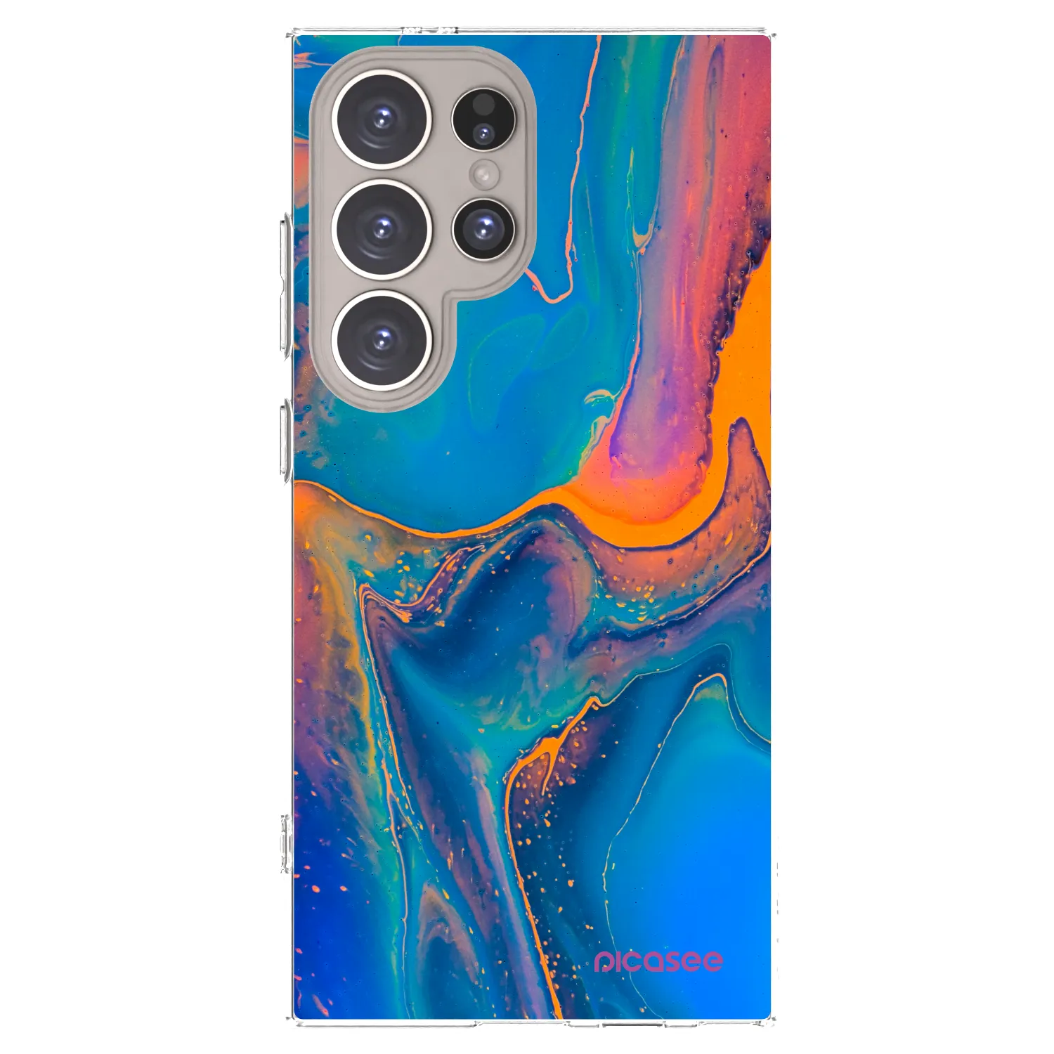 Picasee husă transparentă din silicon pentru Samsung Galaxy S24 Ultra S928B 5G - Rainbow