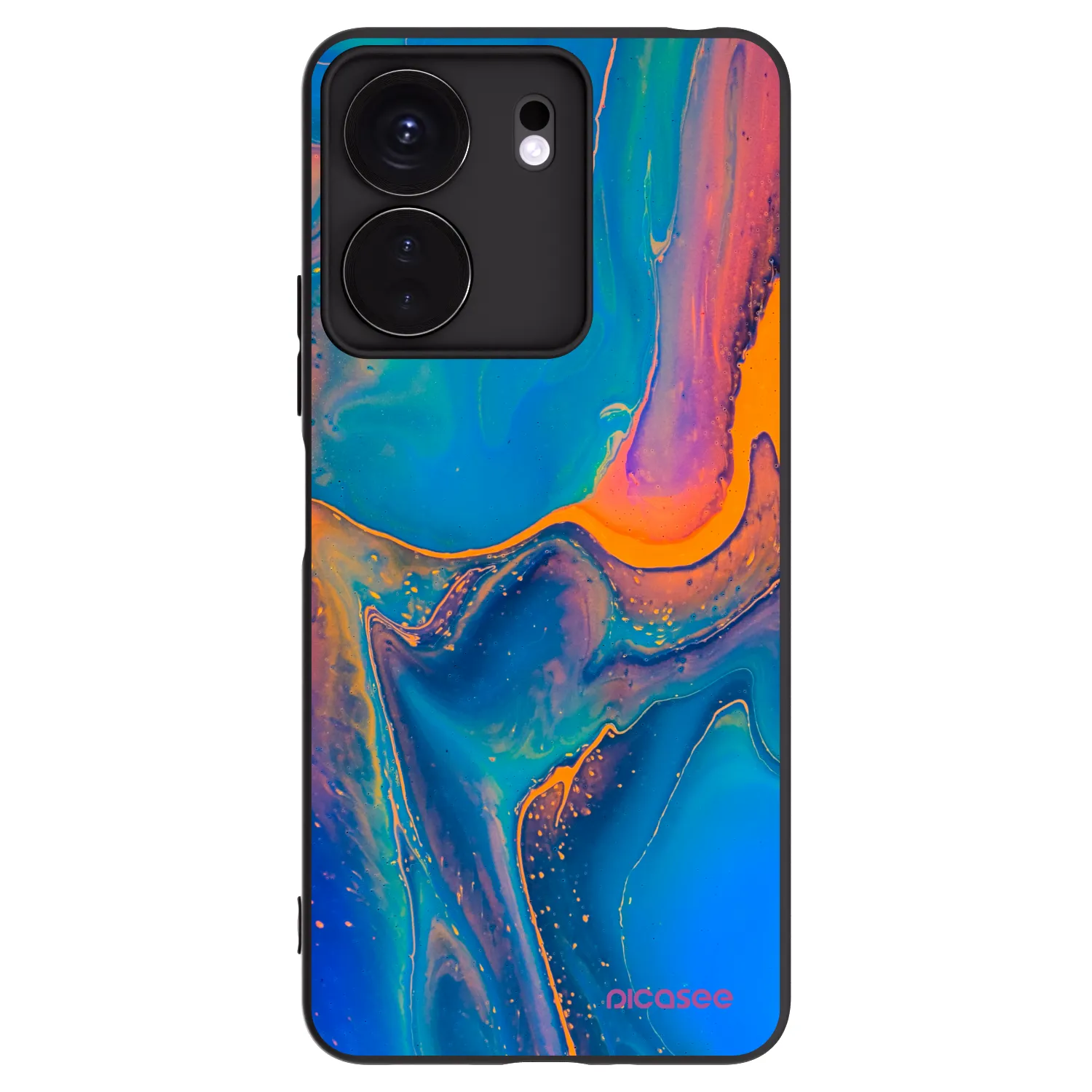 Picasee husă neagră din silicon pentru Xiaomi Redmi 13C 4G - Rainbow