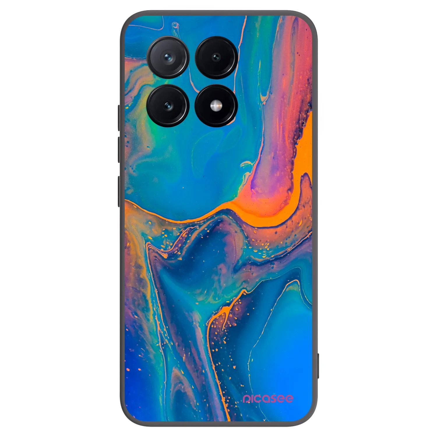 Picasee husă neagră din silicon pentru Xiaomi Poco X6 Pro - Rainbow