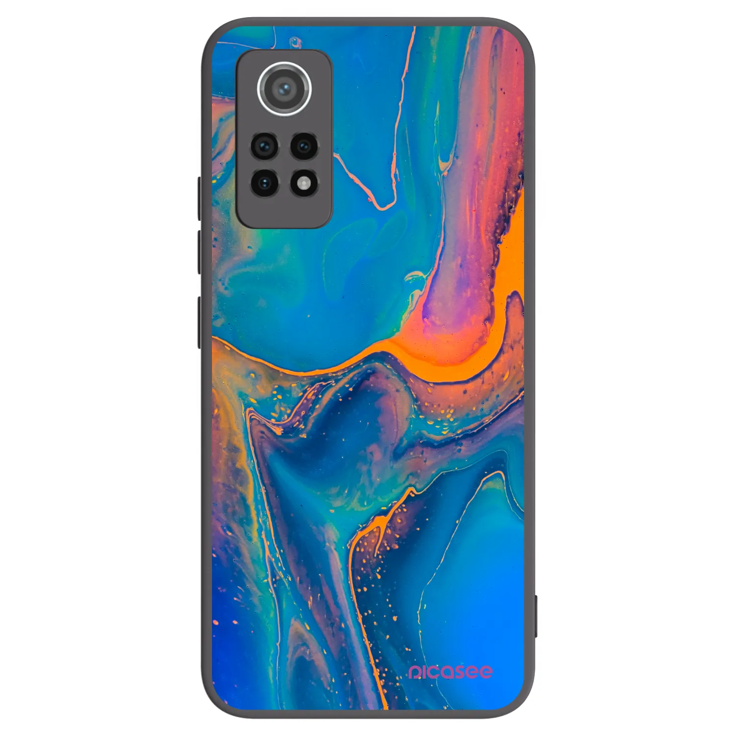 Picasee husă neagră din silicon pentru Xiaomi Redmi Note 12 Pro 4G - Rainbow