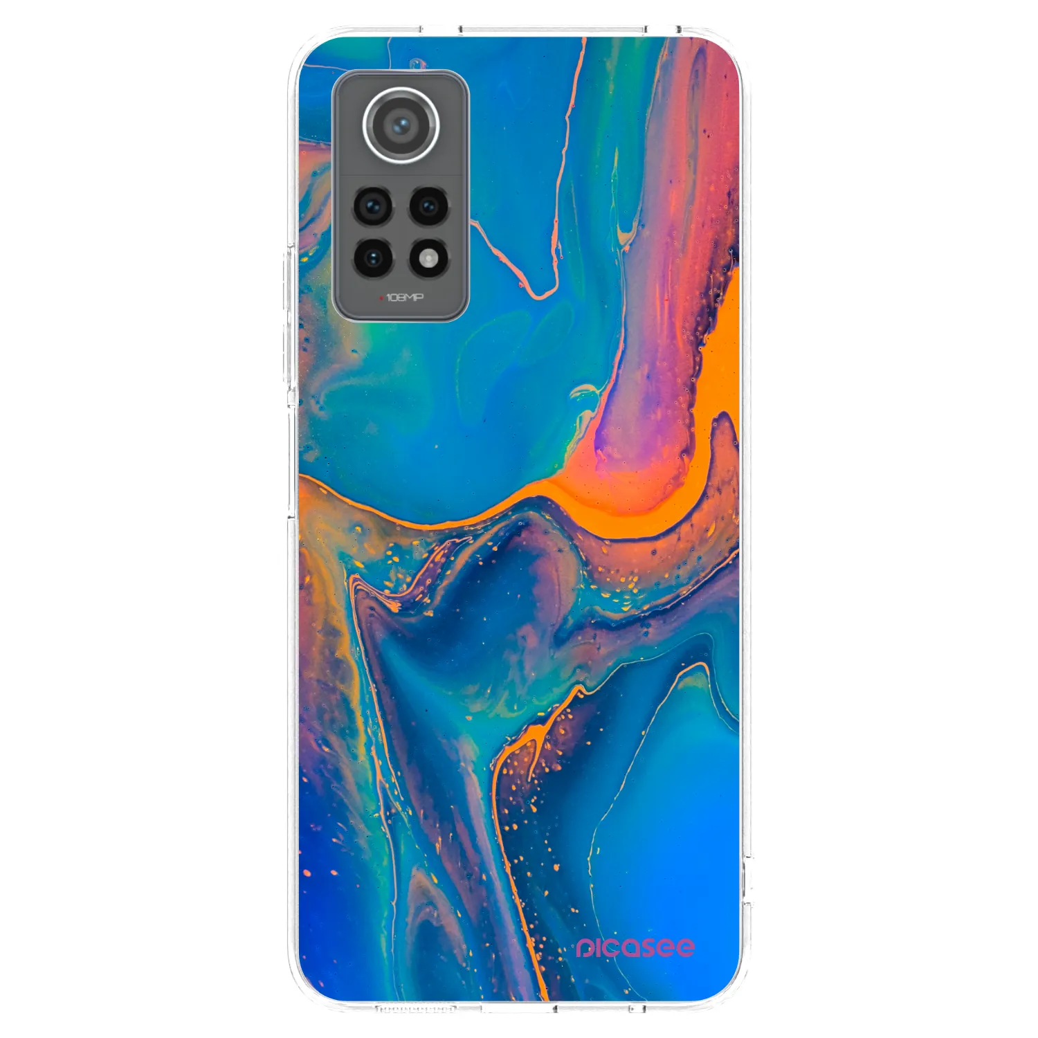 Picasee husă transparentă din silicon pentru Xiaomi Redmi Note 12 Pro 4G - Rainbow