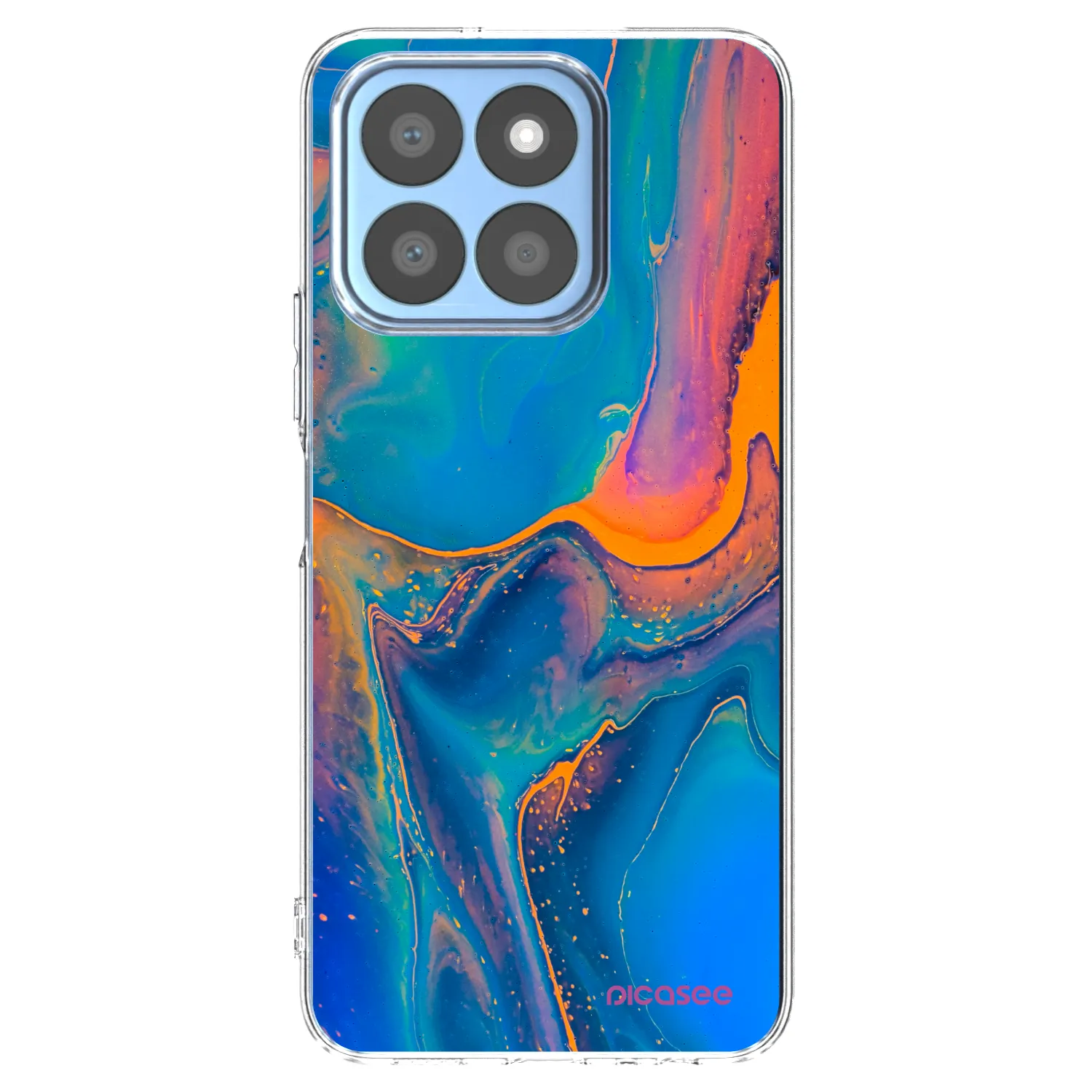 Picasee husă transparentă din silicon pentru Honor X8b - Rainbow