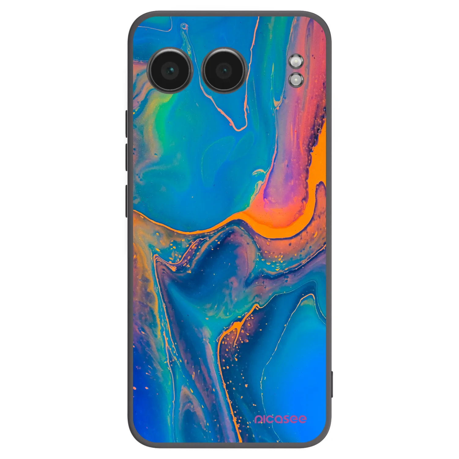 Picasee husă neagră din silicon pentru OnePlus Nord 4 - Rainbow