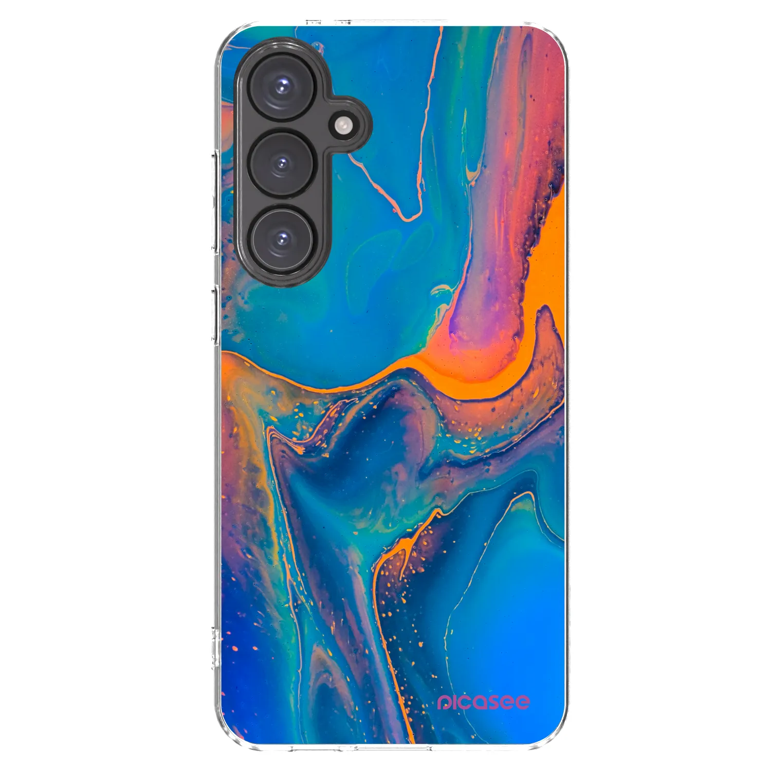 Picasee husă transparentă din silicon pentru Samsung Galaxy S24 FE S721B - Rainbow