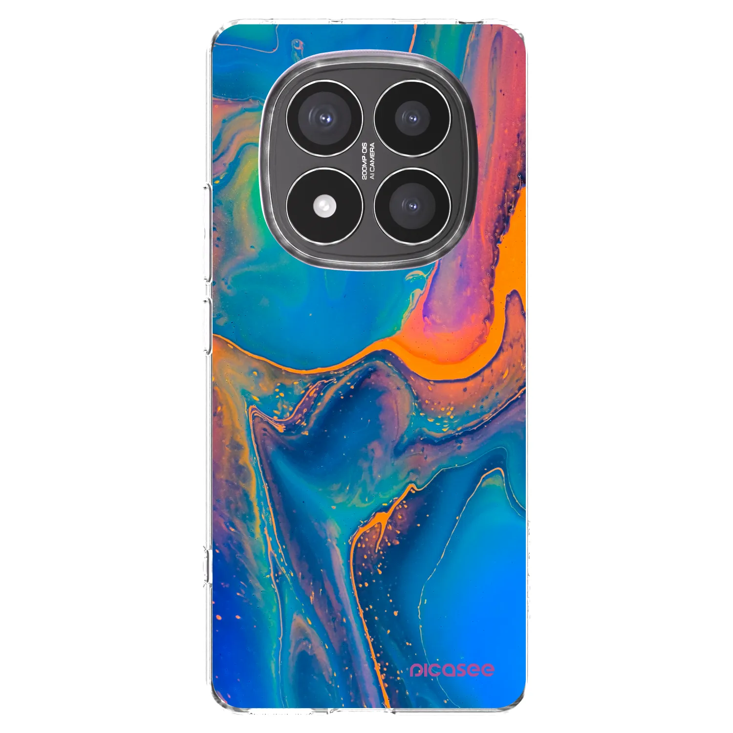 Picasee husă transparentă din silicon pentru Xiaomi Redmi Note 14 Pro+ 5G - Rainbow