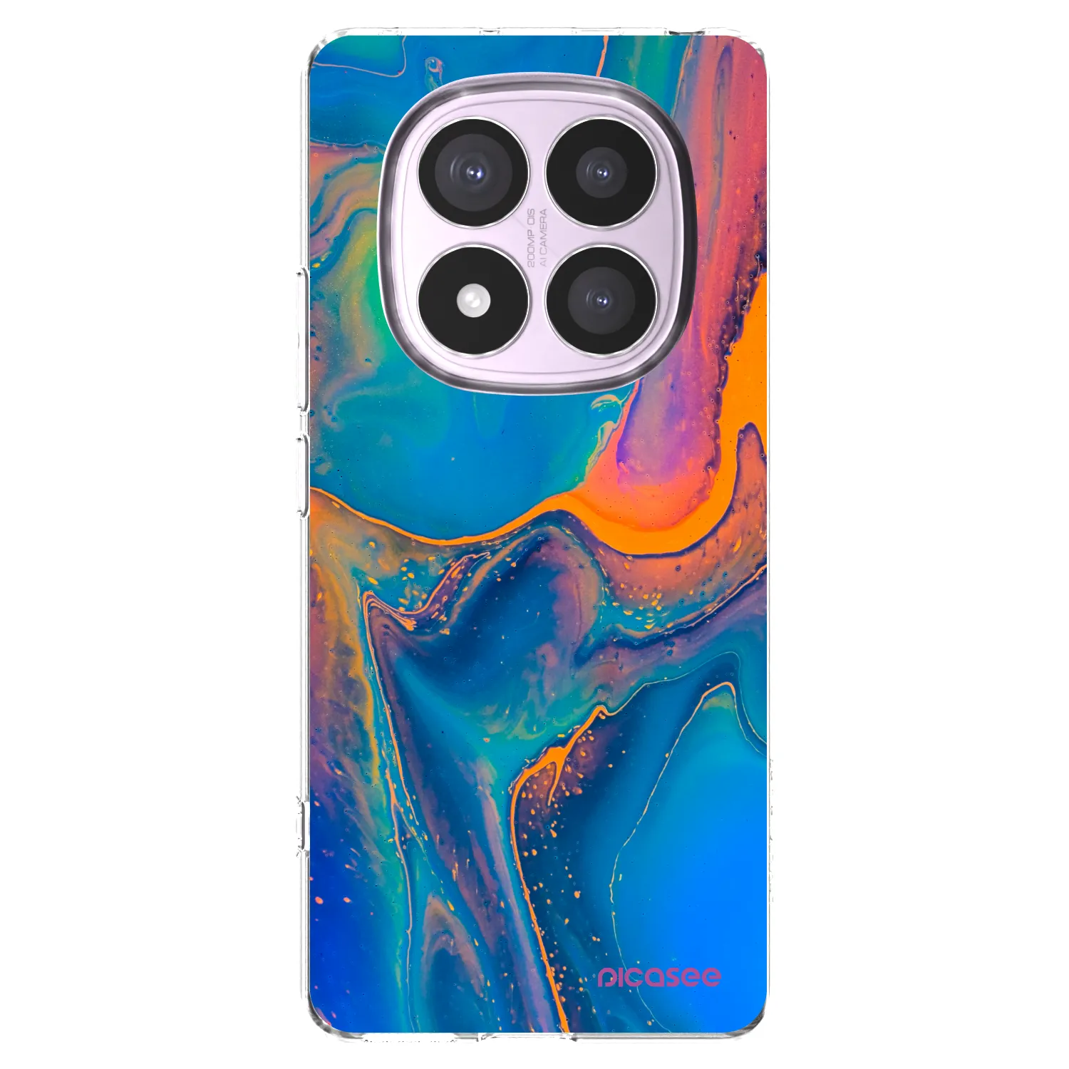Picasee husă transparentă din silicon pentru Xiaomi Redmi Note 14 Pro 5G - Rainbow