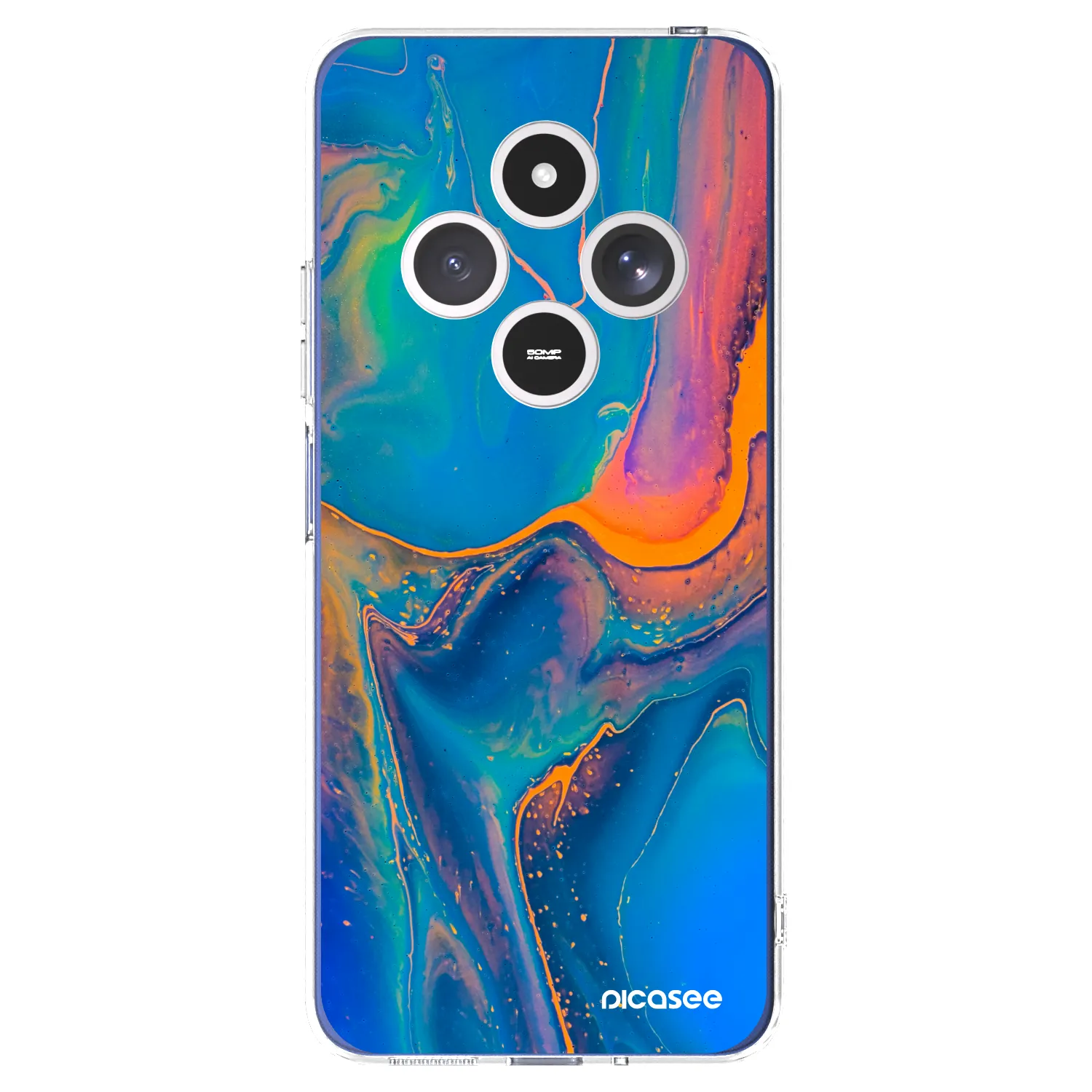 Picasee husă transparentă din silicon pentru Xiaomi Redmi 14C - Rainbow