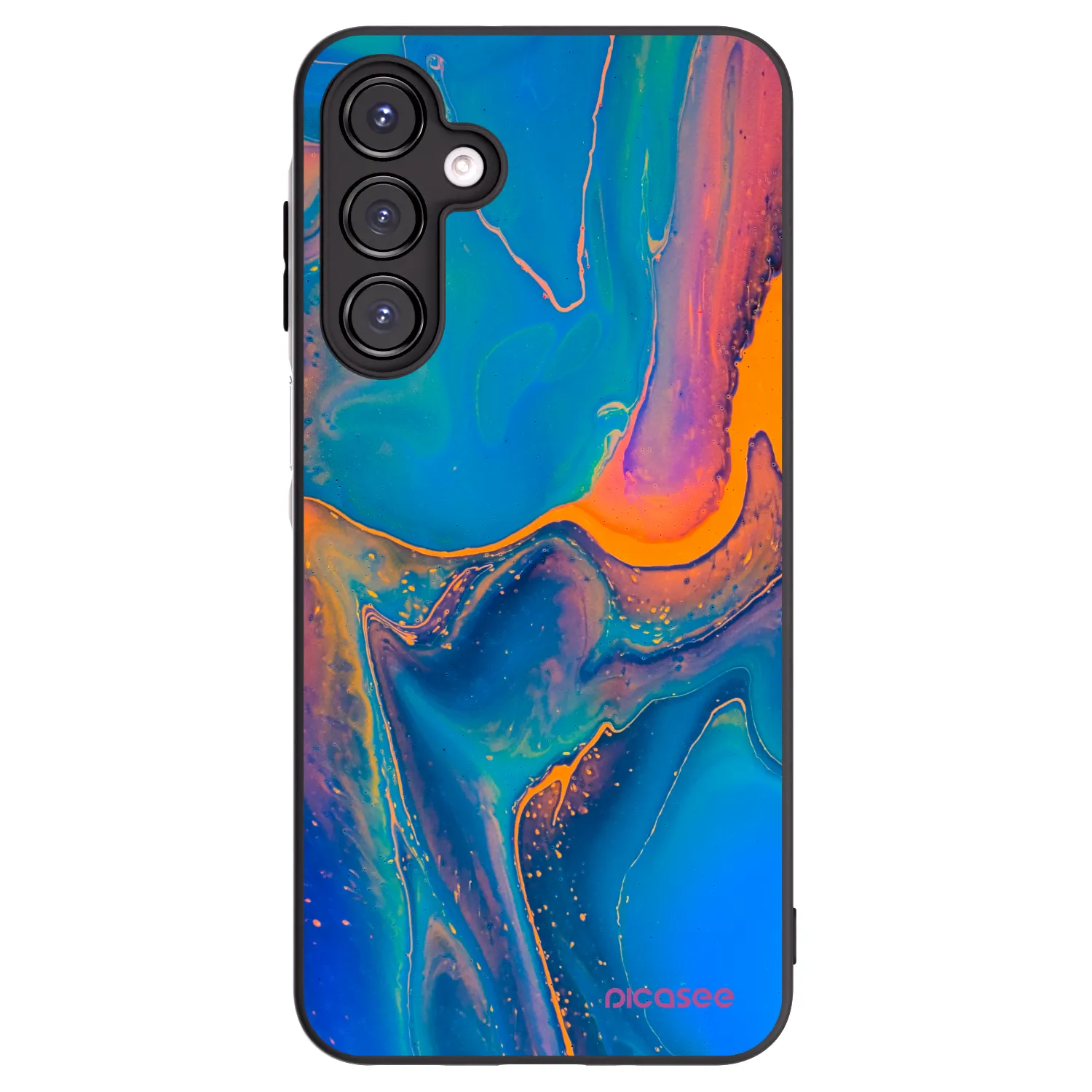 Picasee husă neagră din silicon pentru Samsung Galaxy A16 5G - Rainbow