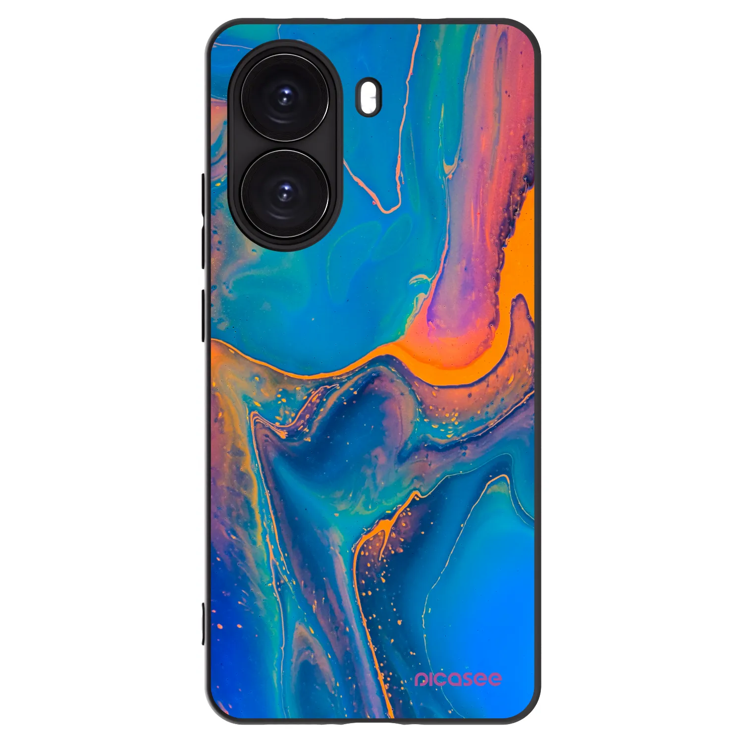 Picasee husă neagră din silicon pentru Xiaomi Poco X7 Pro 5G - Rainbow