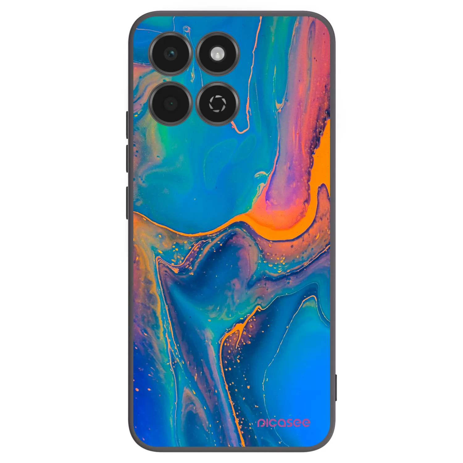 Picasee husă neagră din silicon pentru Honor 200 Smart 5G - Rainbow