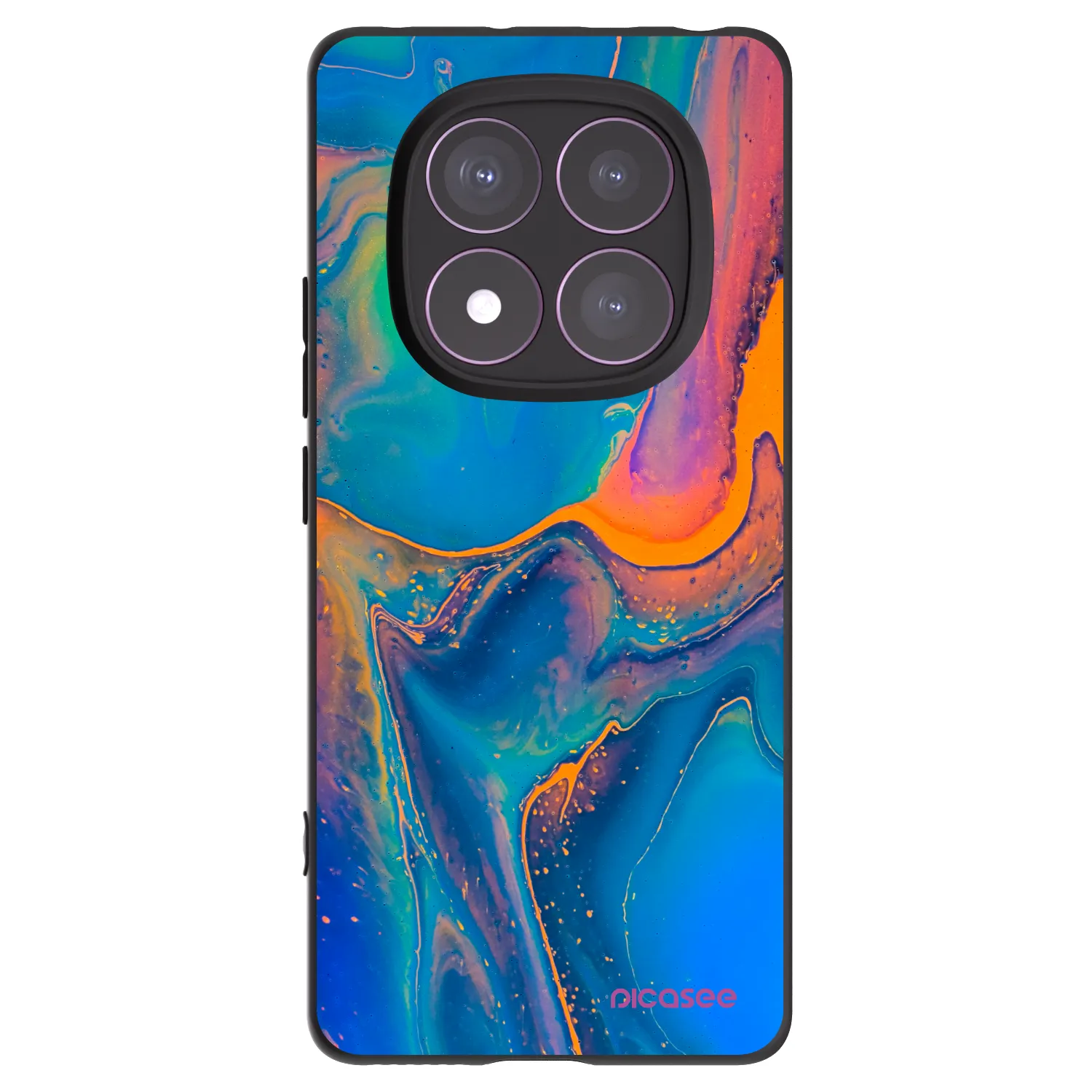 Picasee husă neagră din silicon pentru Xiaomi Redmi Note 14 Pro 4G - Rainbow
