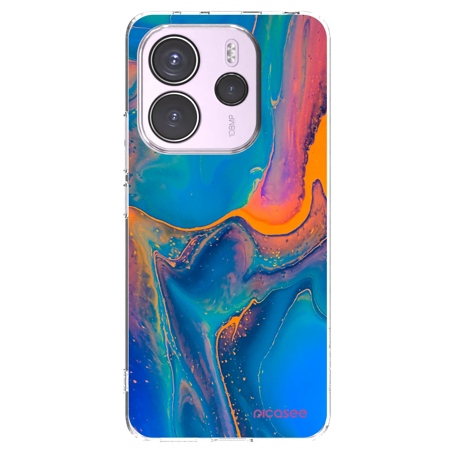 Picasee husă transparentă din silicon pentru Xiaomi Redmi Note 14 4G - Rainbow