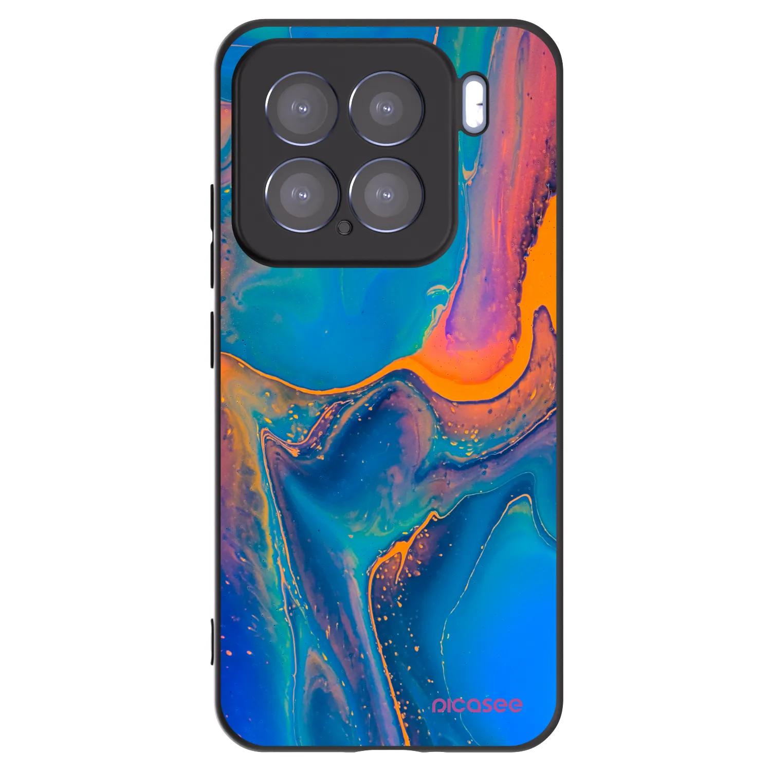 Picasee husă neagră din silicon pentru Xiaomi 15 - Rainbow