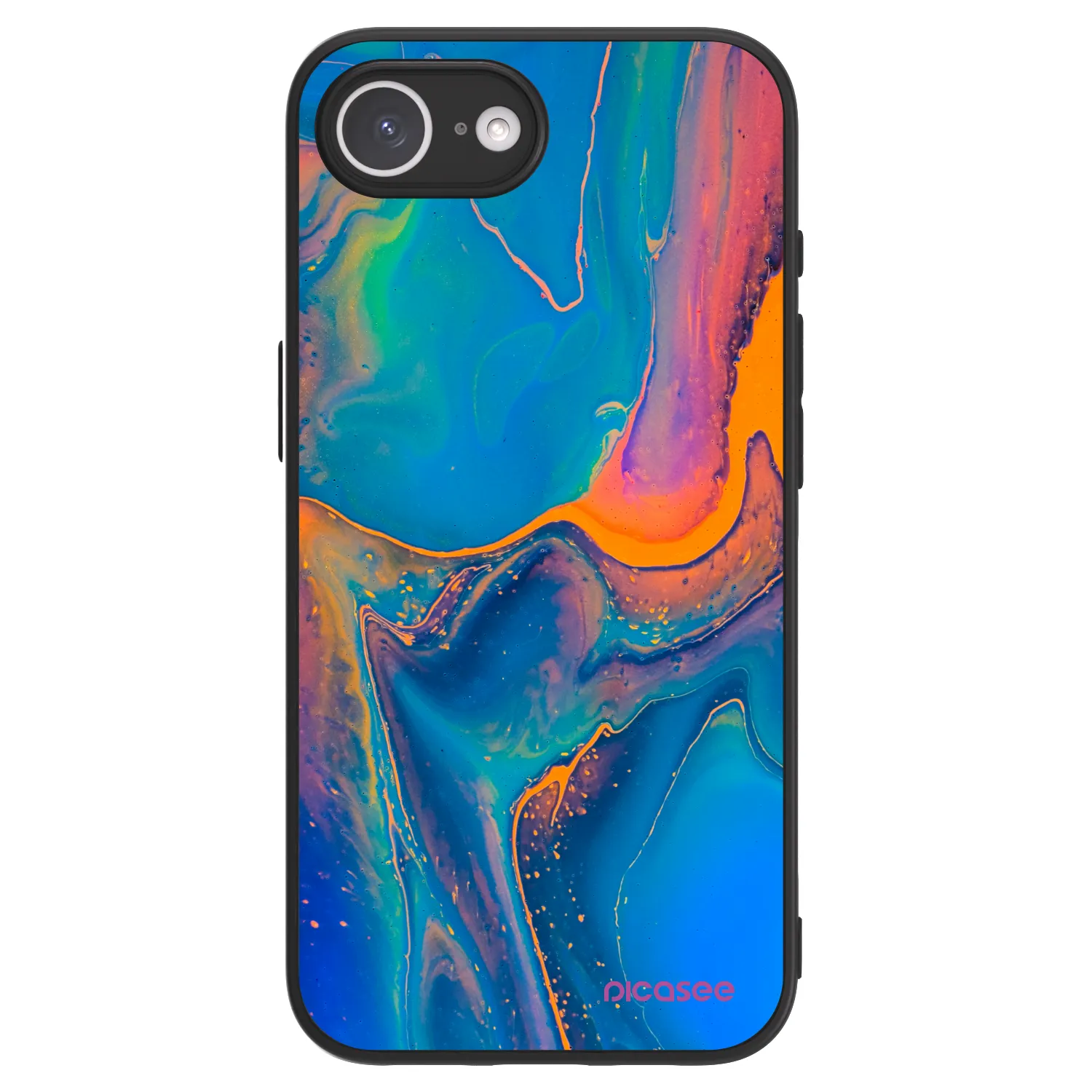 Picasee ULTIMATE CASE MagSafe pentru Apple iPhone 16e - Rainbow