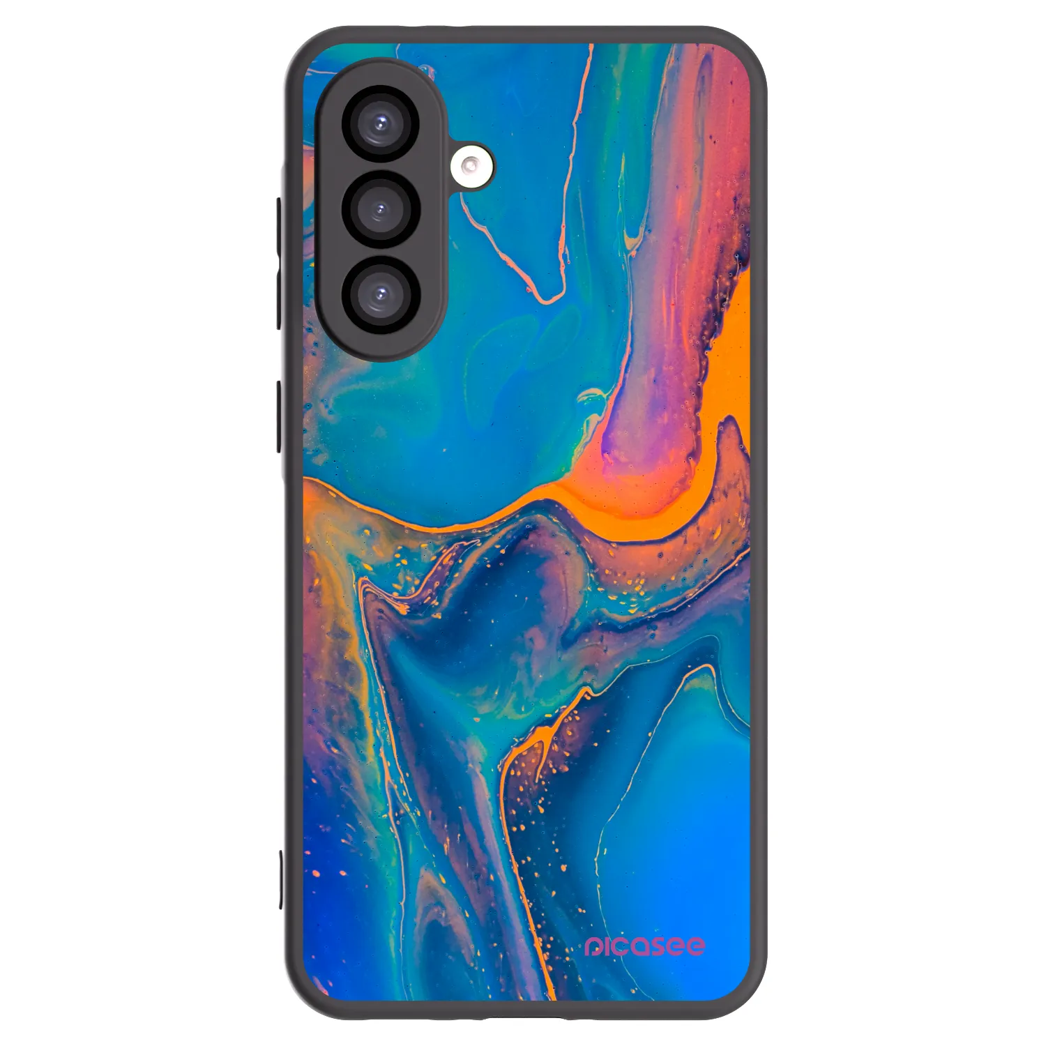 Picasee husă neagră din silicon pentru Samsung Galaxy A26 5G A266B - Rainbow