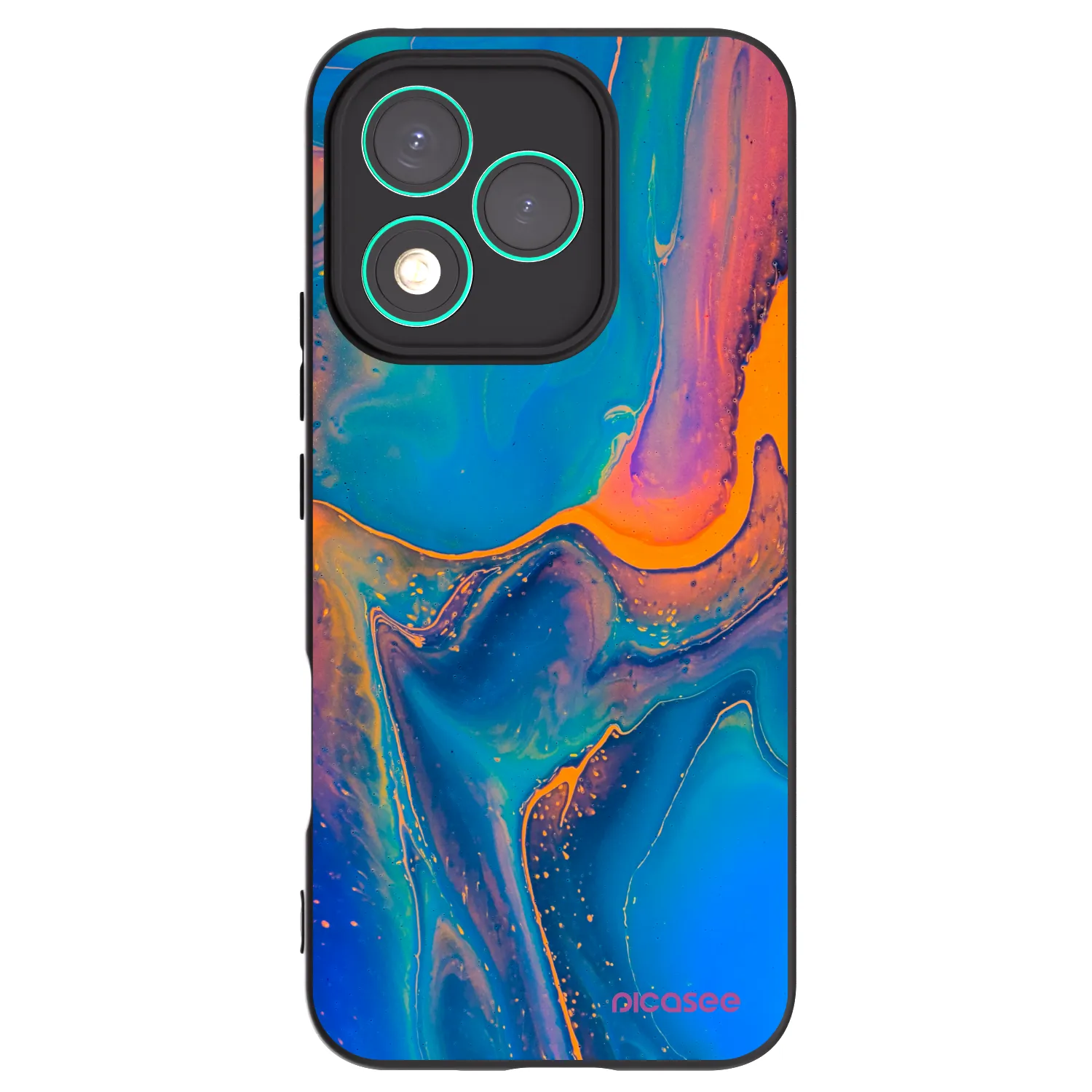 Picasee husă neagră din silicon pentru Honor 400 Lite 5G - Rainbow