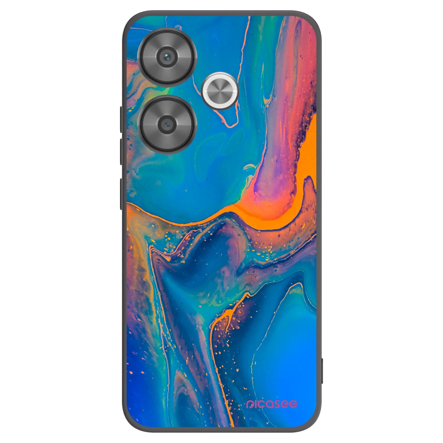 Picasee husă neagră din silicon pentru Xiaomi Poco F6 - Rainbow