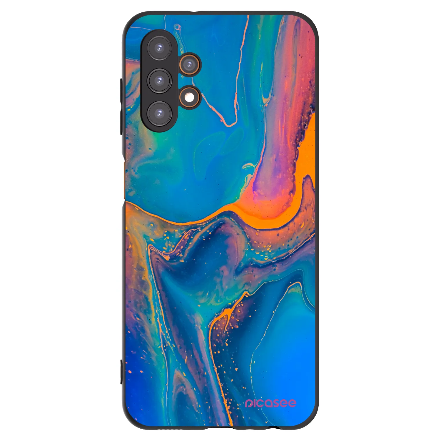 Picasee husă neagră din silicon pentru Samsung Galaxy A13 5G - Rainbow
