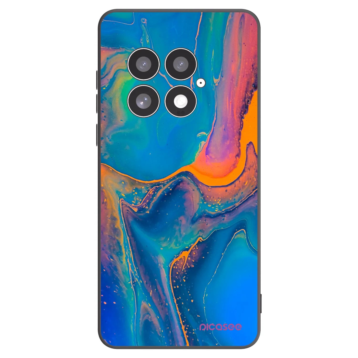 Picasee husă neagră din silicon pentru OnePlus 13 5G - Rainbow