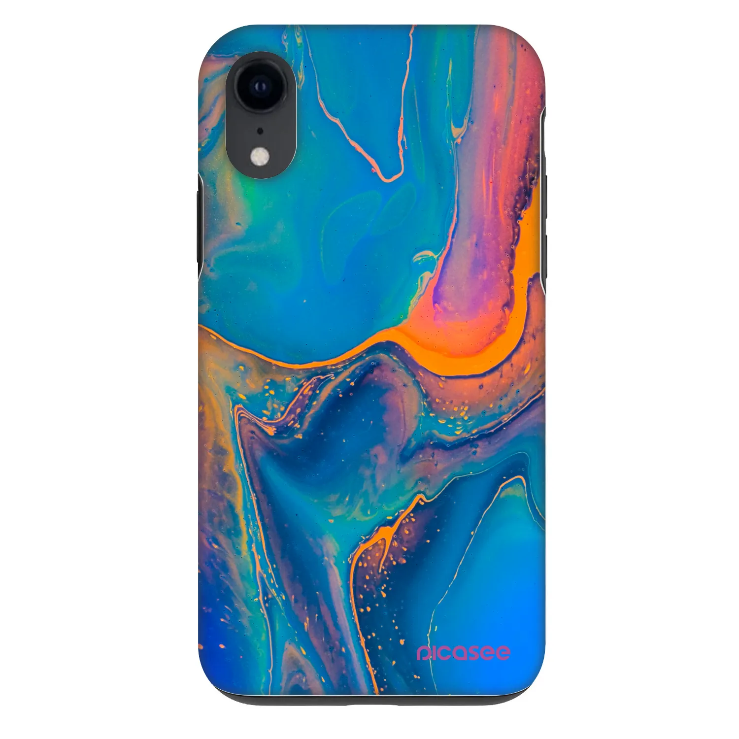 Picasee Fashion Case pentru Apple iPhone XR - Rainbow