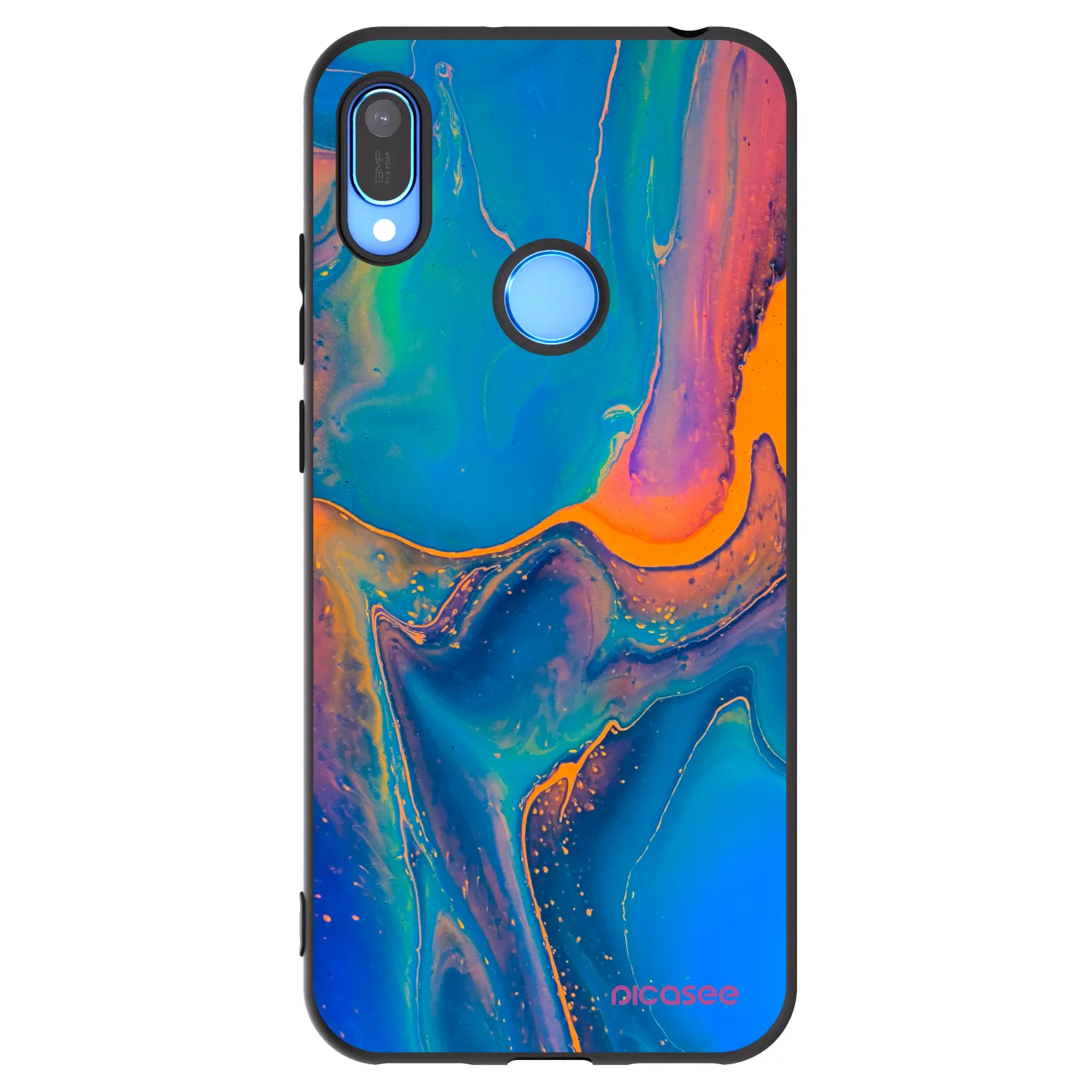 Picasee husă neagră din silicon pentru Huawei Y6 2019 - Rainbow