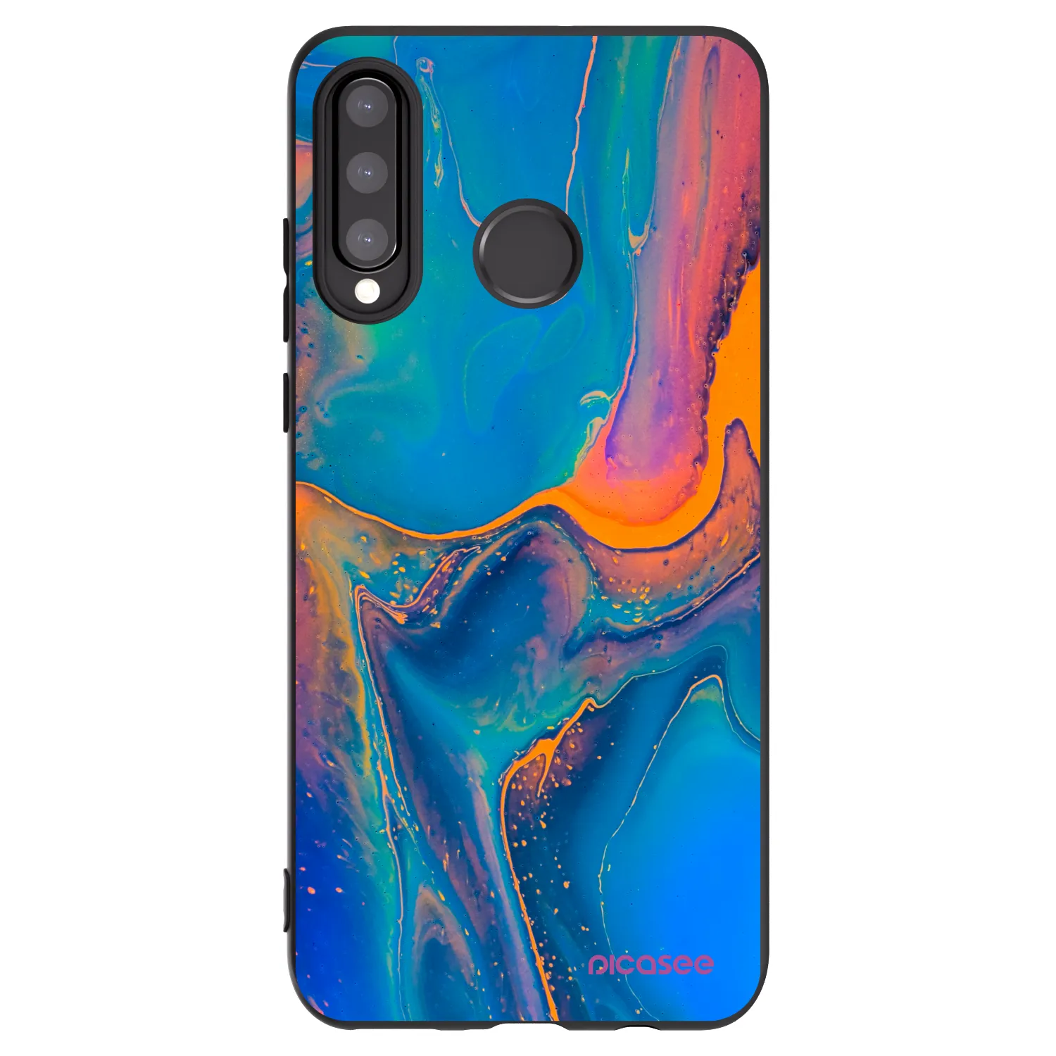 Picasee husă neagră din silicon pentru Huawei P30 Lite - Rainbow