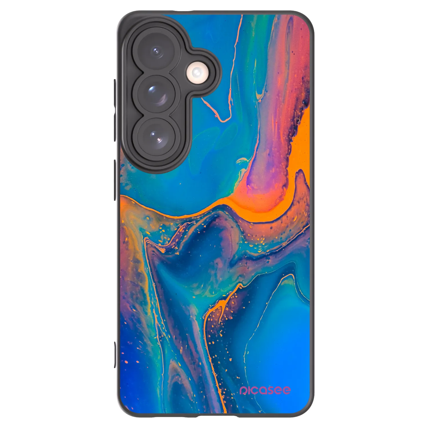 Picasee husă neagră din silicon pentru Samsung Galaxy S26 - Rainbow