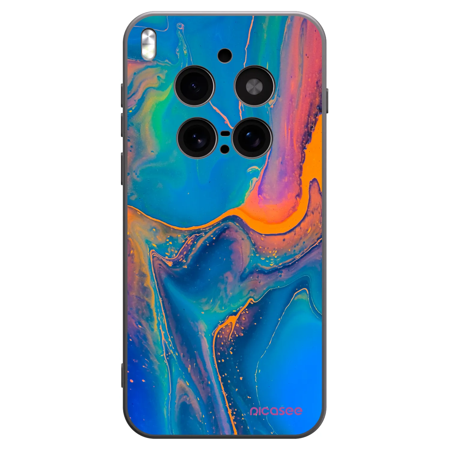 Picasee husă neagră din silicon pentru Vivo X300 Pro - Rainbow
