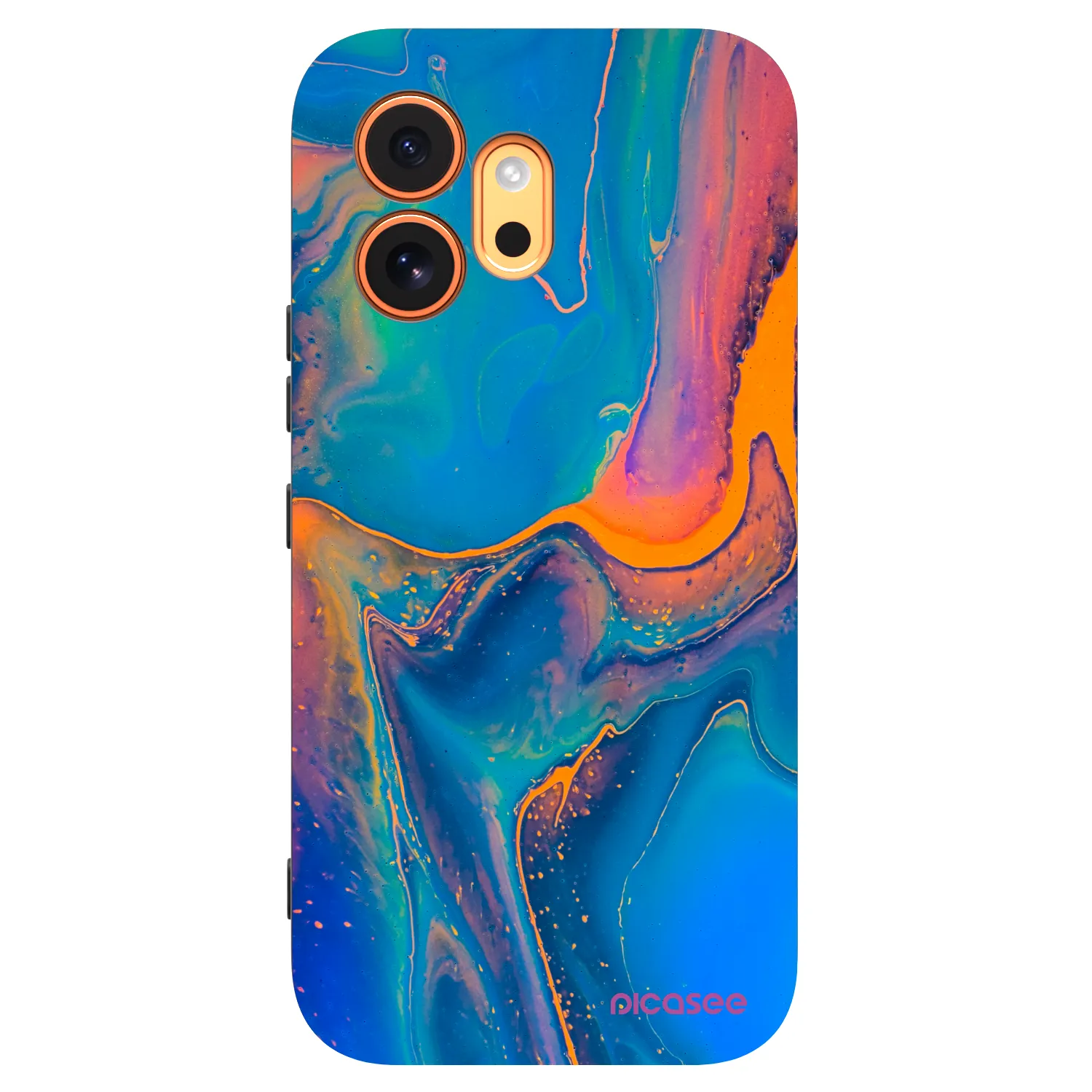 Picasee husă neagră din silicon pentru Honor 600 - Rainbow
