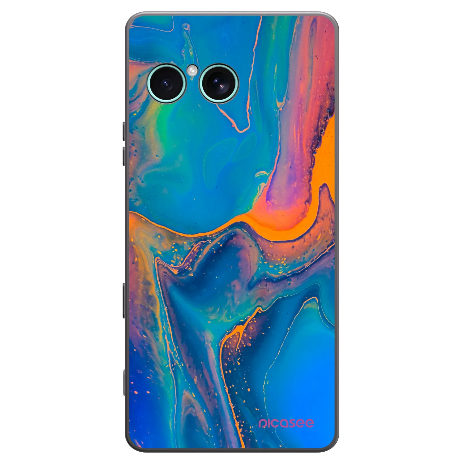 Picasee husă neagră din silicon pentru Sony Xperia 10 VII - Rainbow