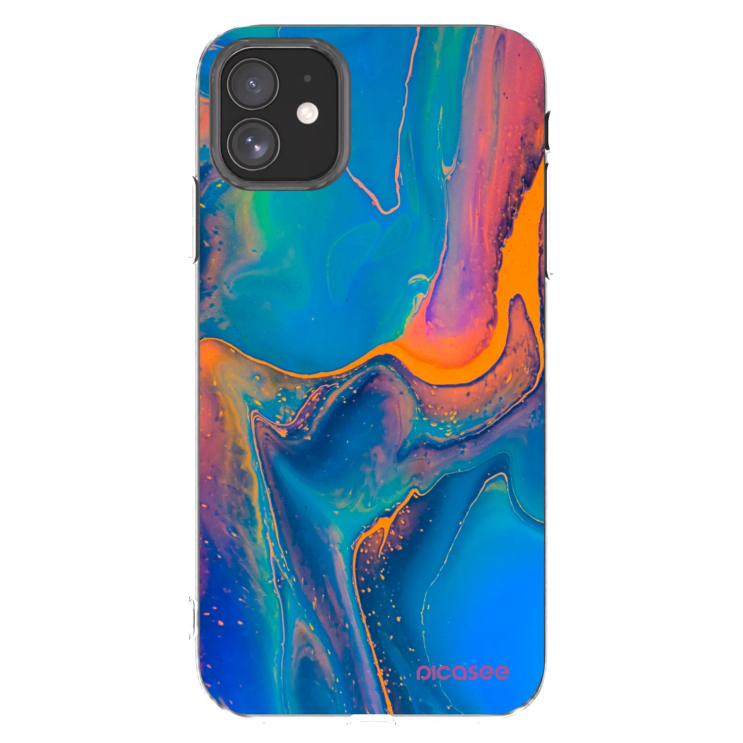 Picasee husă transparentă din silicon pentru Apple iPhone 11 - Rainbow