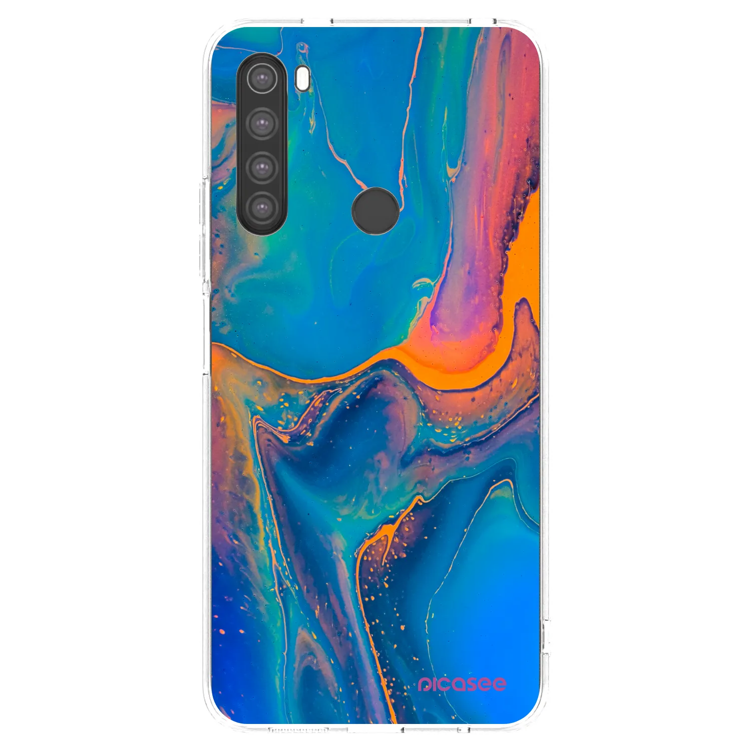 Picasee husă transparentă din silicon pentru Xiaomi Redmi Note 8 - Rainbow