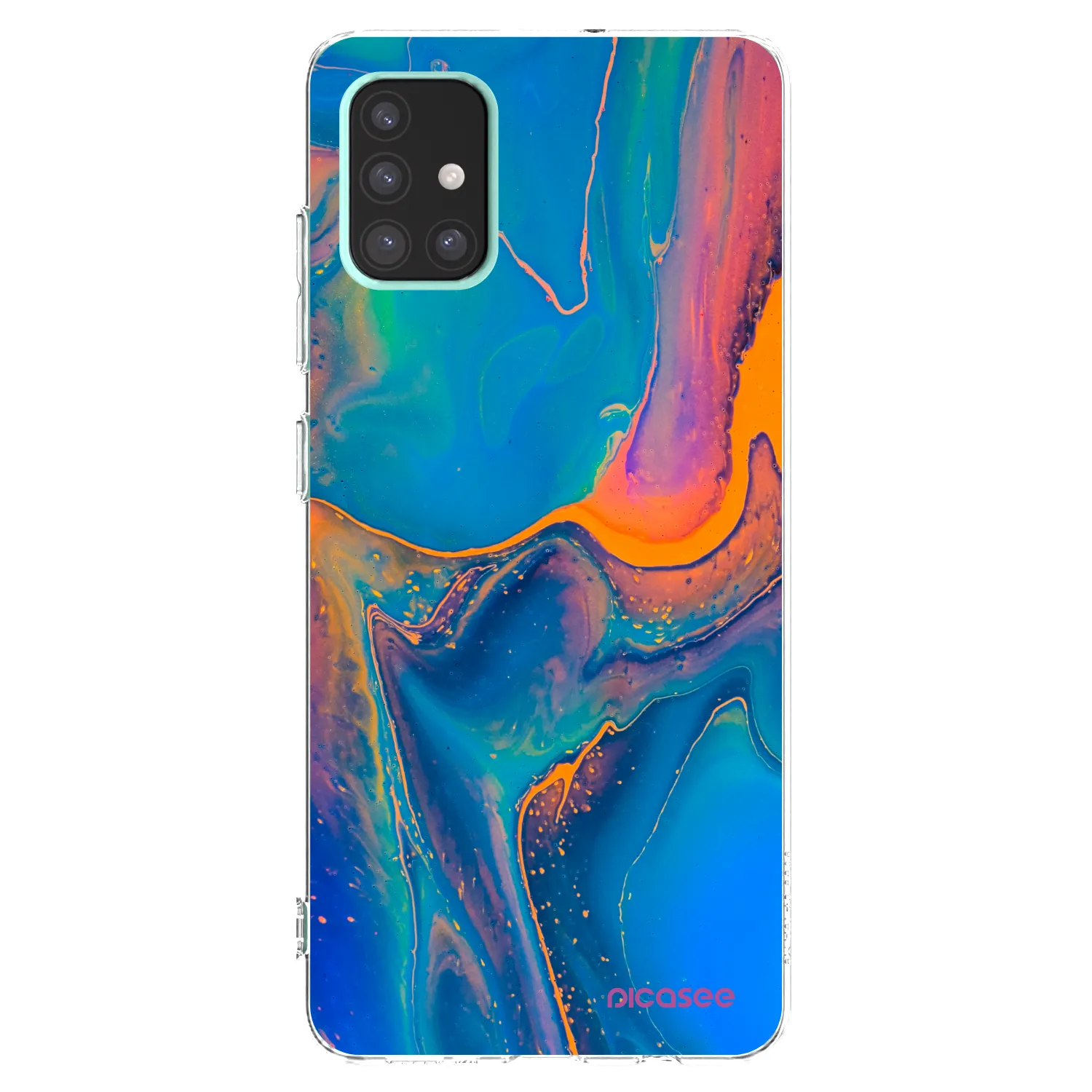 Picasee husă transparentă din silicon pentru Samsung Galaxy A51 A515F - Rainbow
